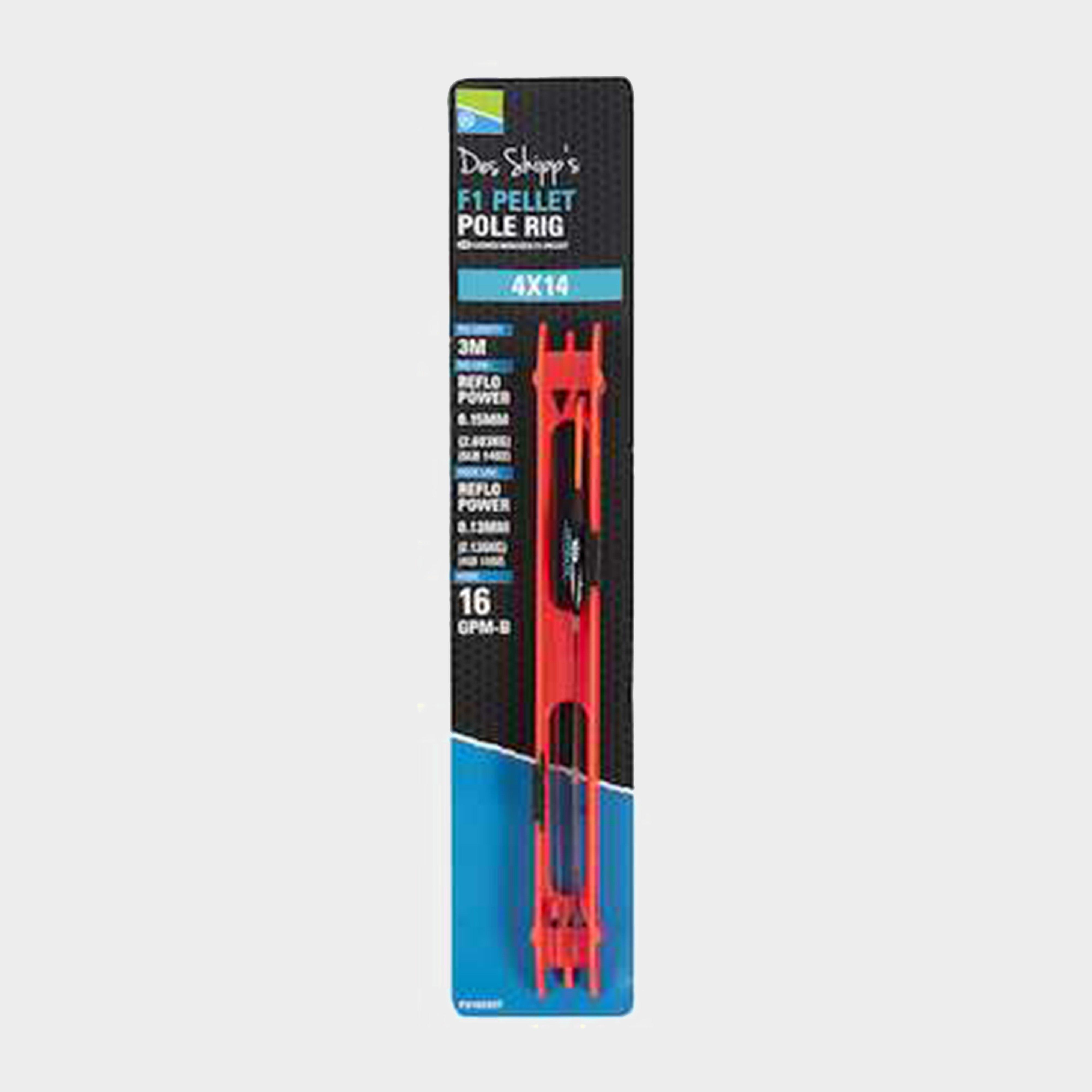 Image of Preston Innovation 4X16 F1 Pellet Pole Rig - Red, Red