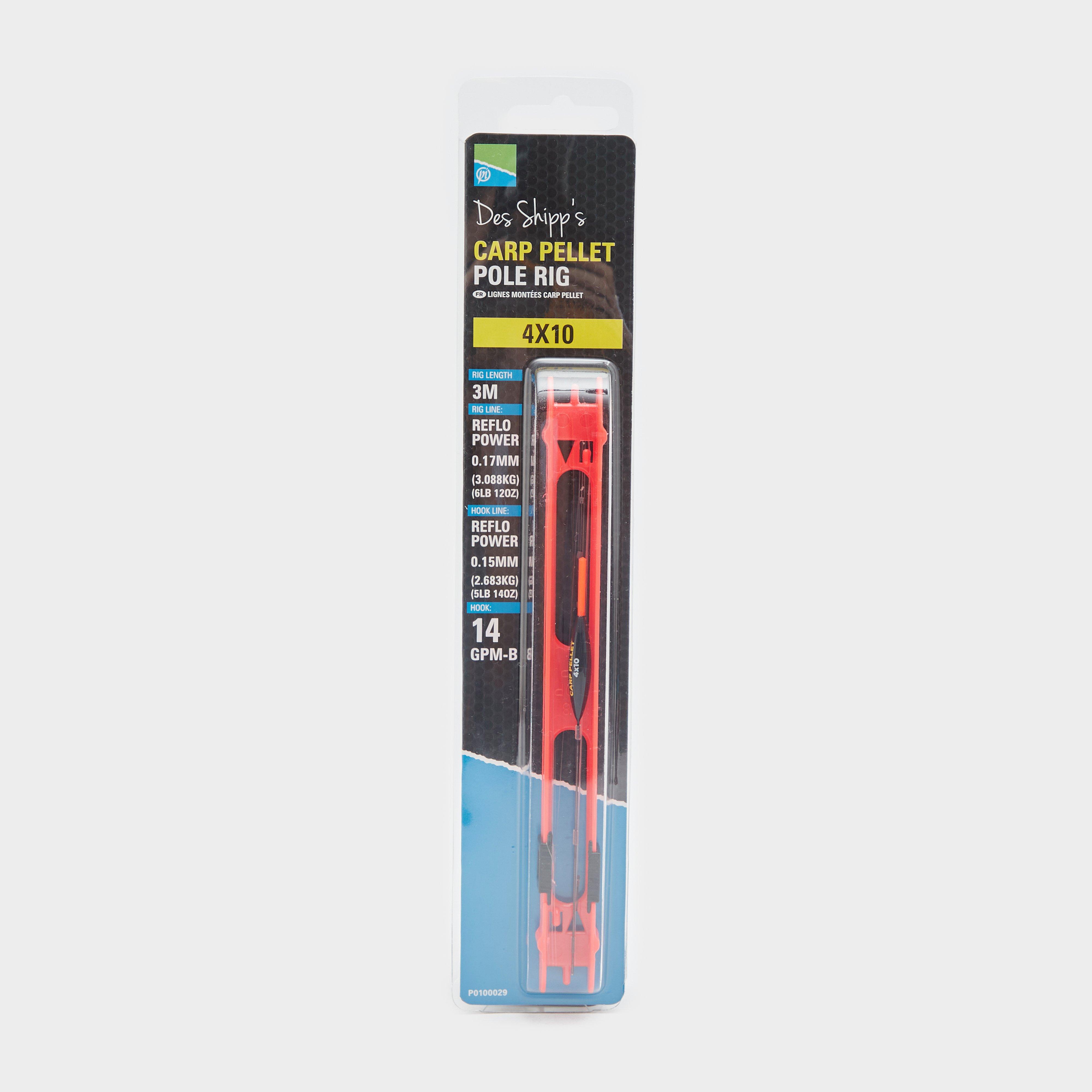 Image of Preston Innovation 4X10 Carp Pellet Pole Rig - Red, Red