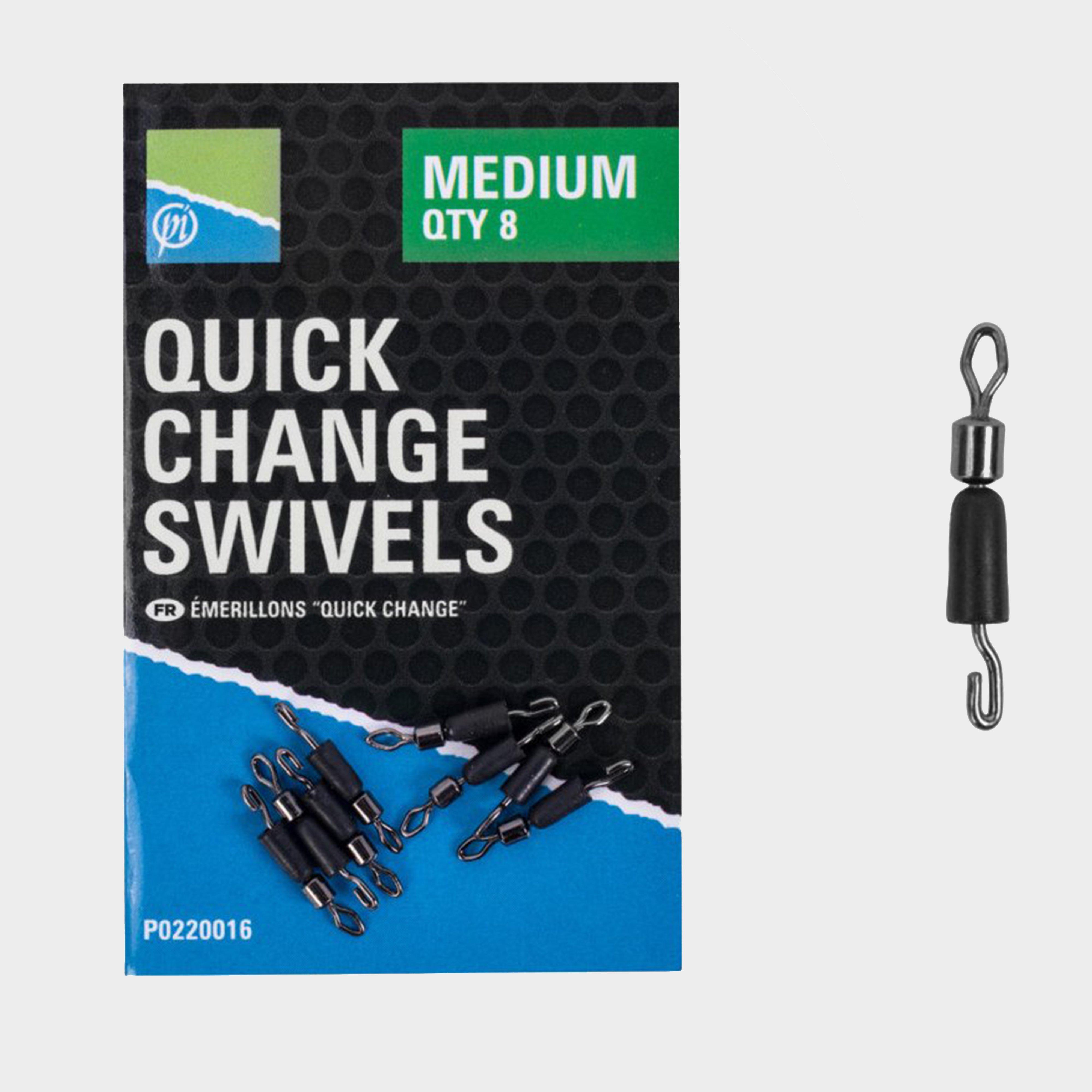 Image of Preston Innovation Quick Change Swivels - Medium - Black, black