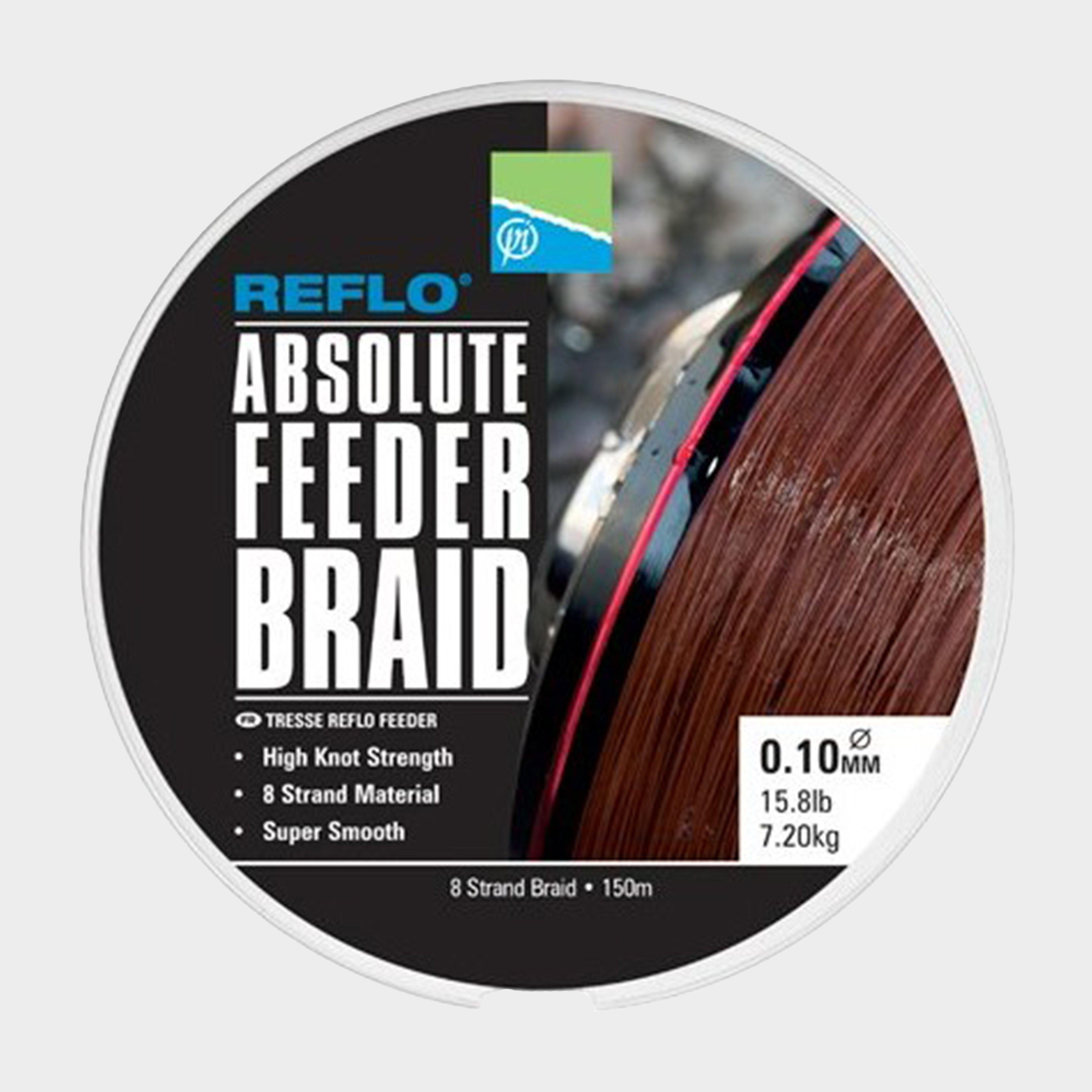 Image of Preston Innovation Absolute Feeder Braid (0.10Mm, 7.20Kg/15.8Lb) - Black, black