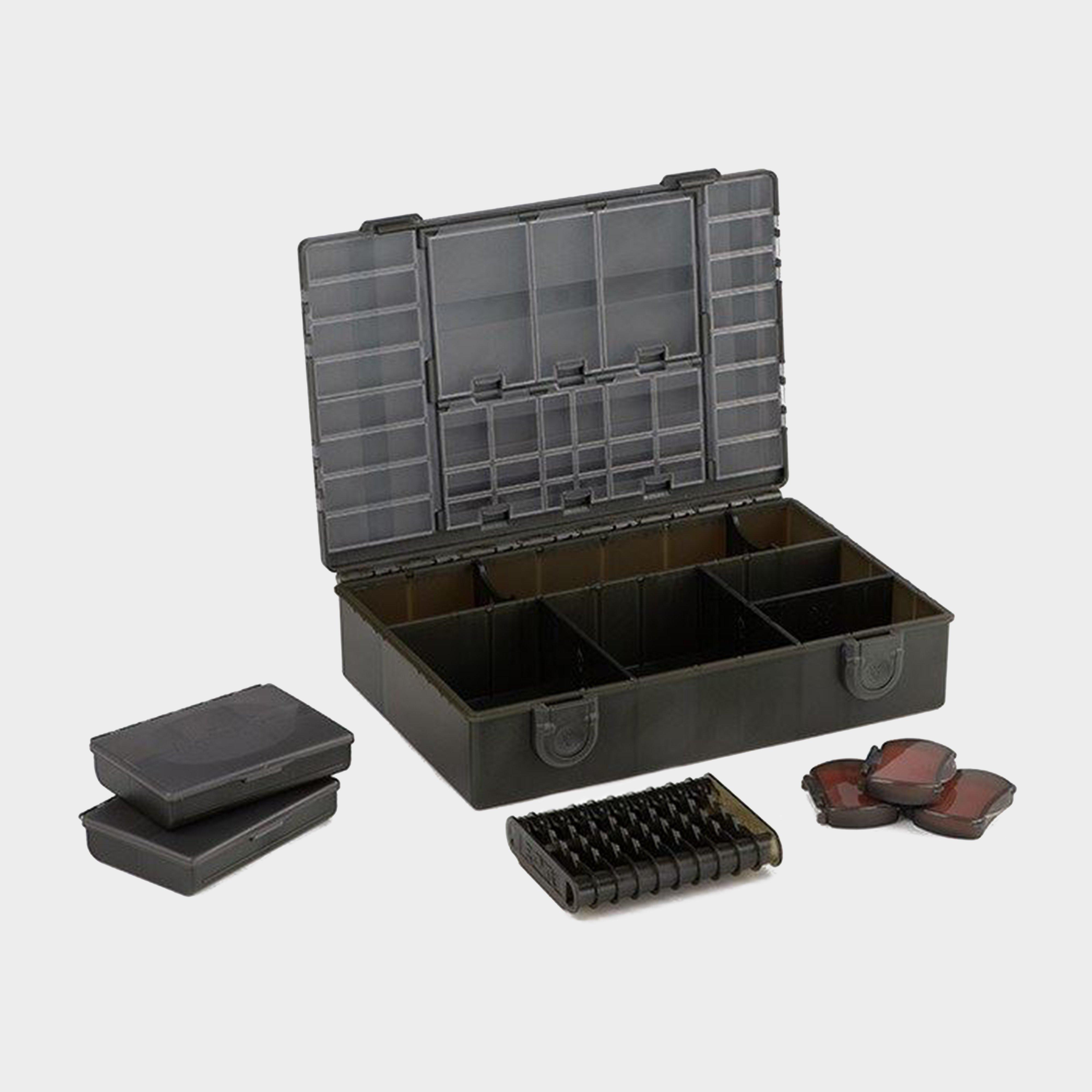 Image of Fox International Medium Tackle Box - Black, Black