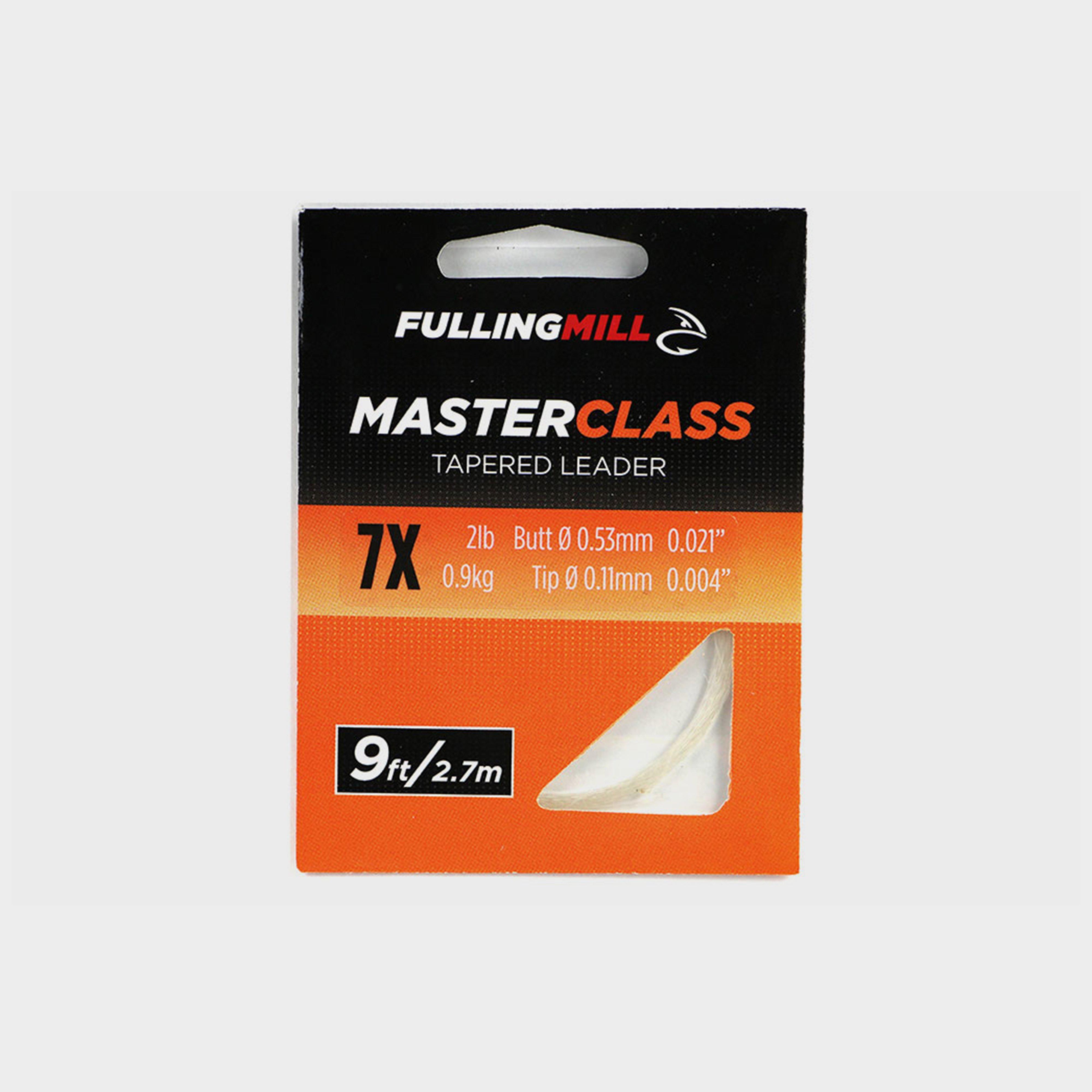 Image of Fulling Mill Masterclass Tapered Leaders 9Ft Size 7X - Black, Black