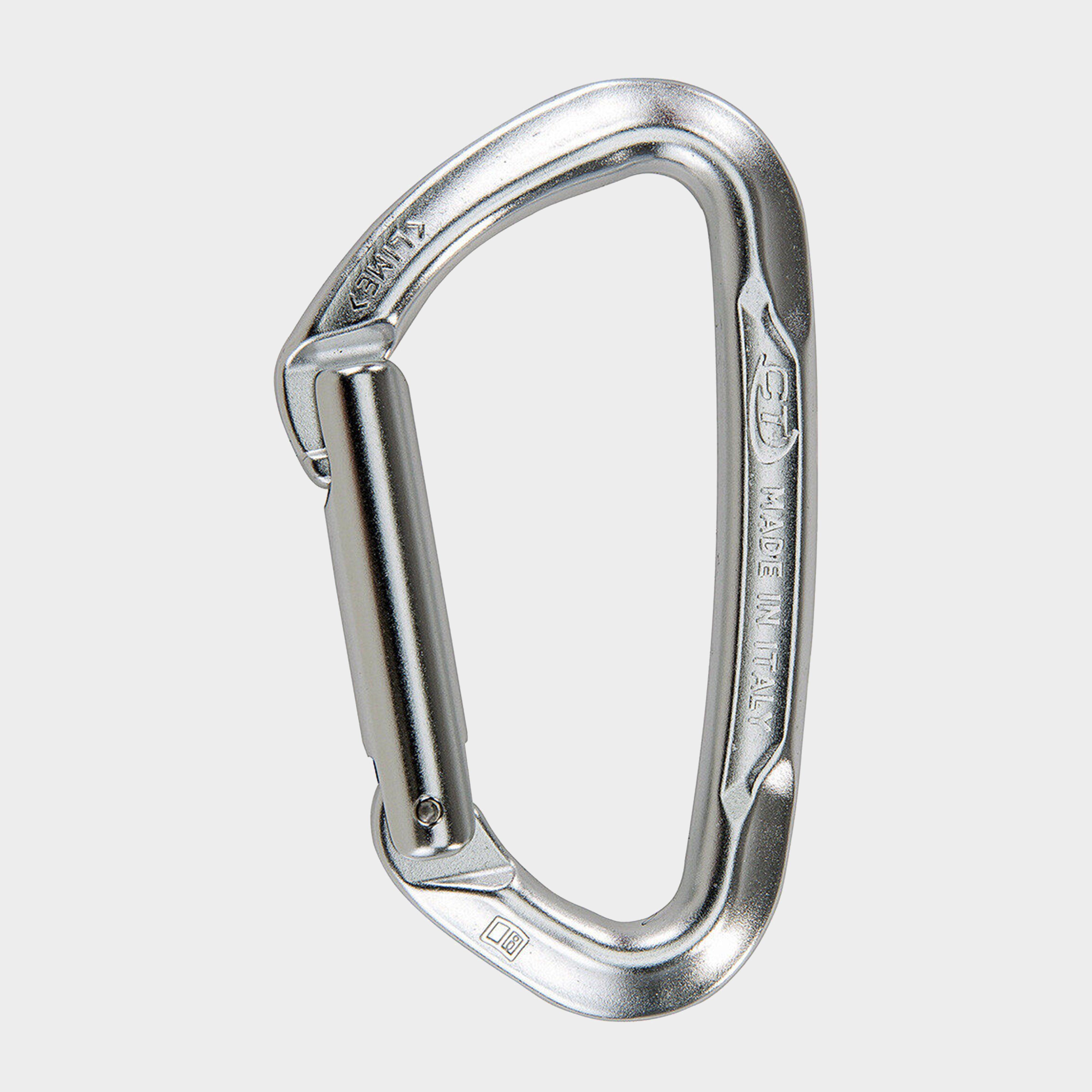 Image of Climbing Technology Lime Straight Gate Carabiner - Silver, Silver