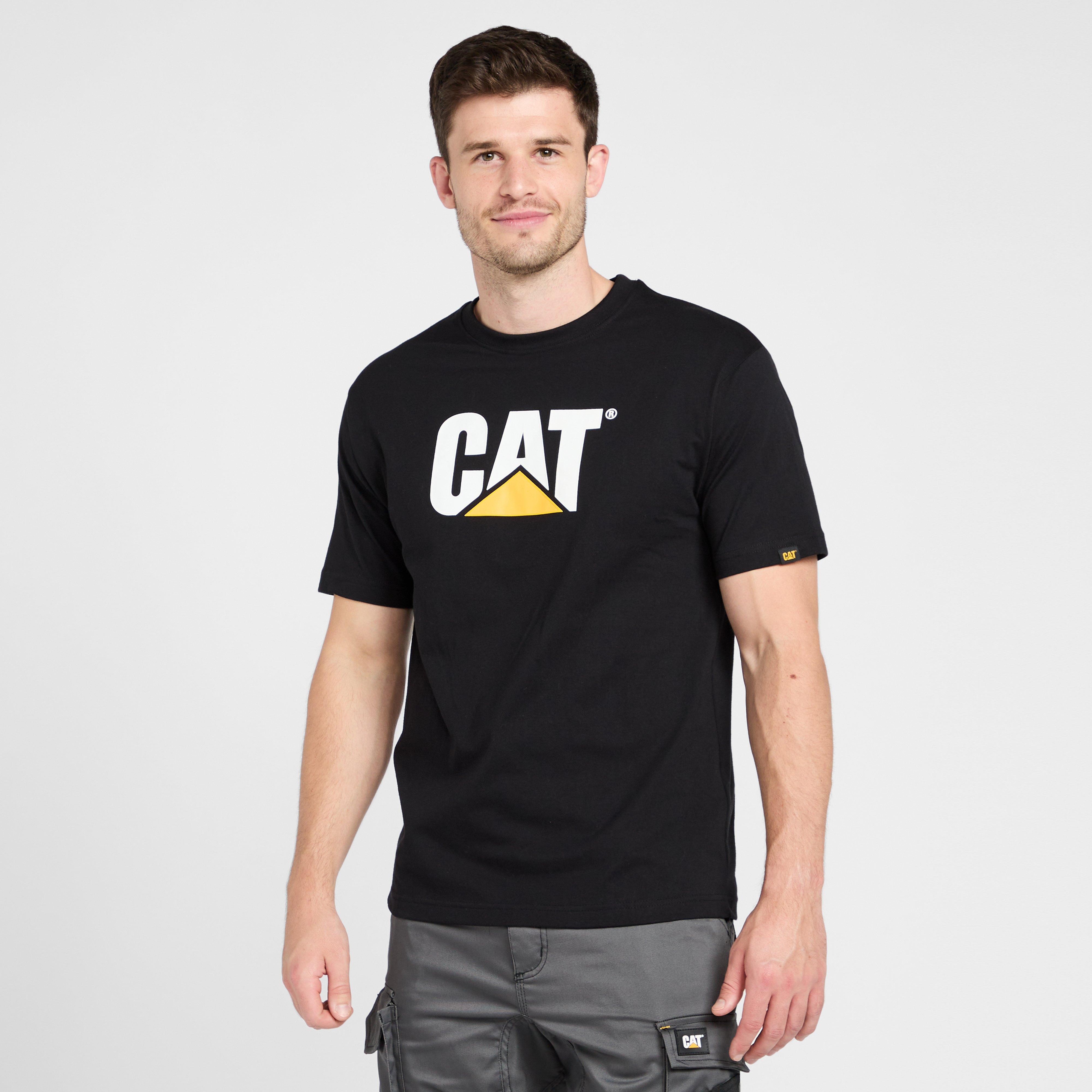 Photos - Safety Equipment CATerpillar Trademark Short Sleeve Tee - Black, Black 