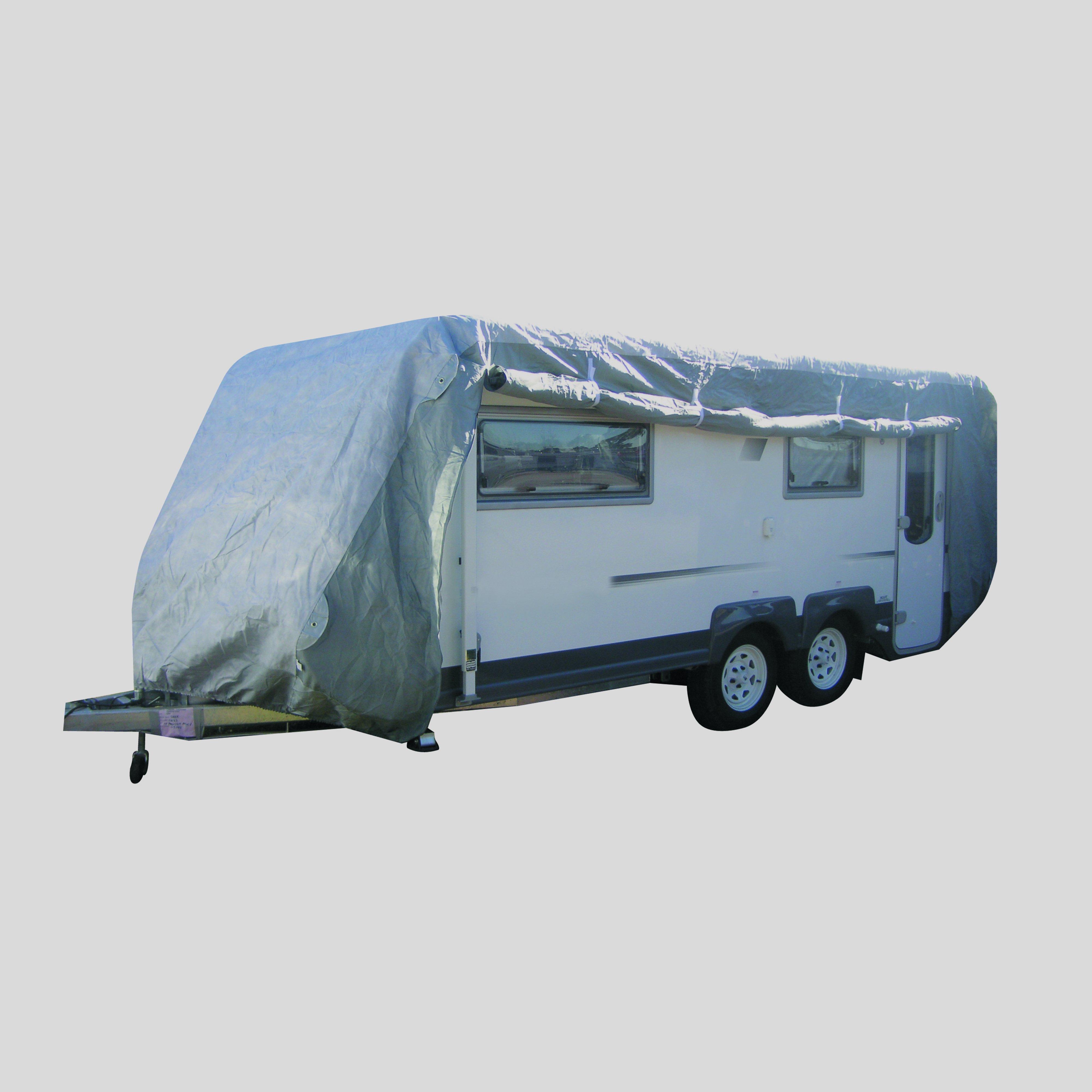 Image of Hi-Gear Caravan Cover 23-25Ft - Grey, Grey