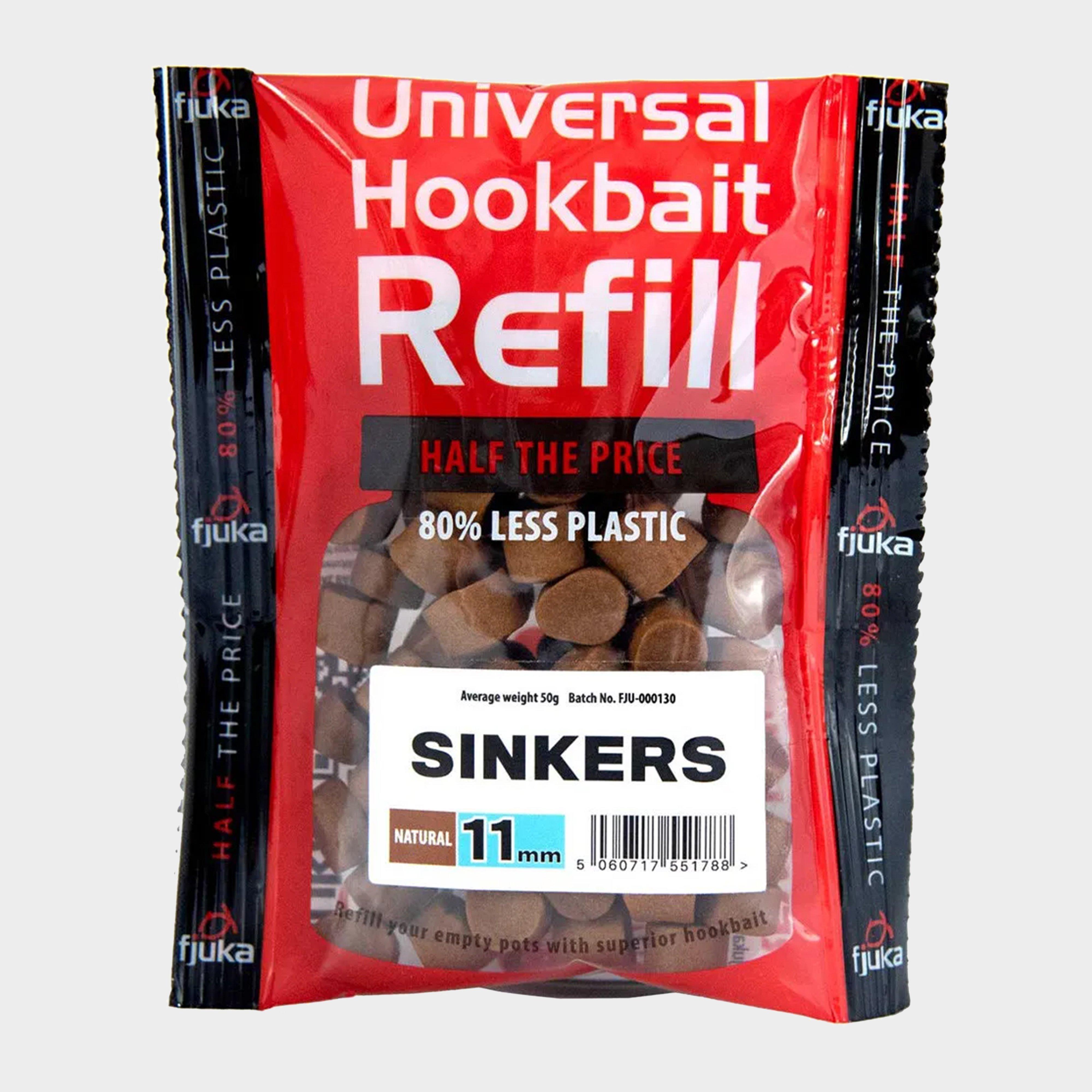 Image of Fjuka Bait Hookable Sinkers Natural Refills 11Mm - Brown, Brown