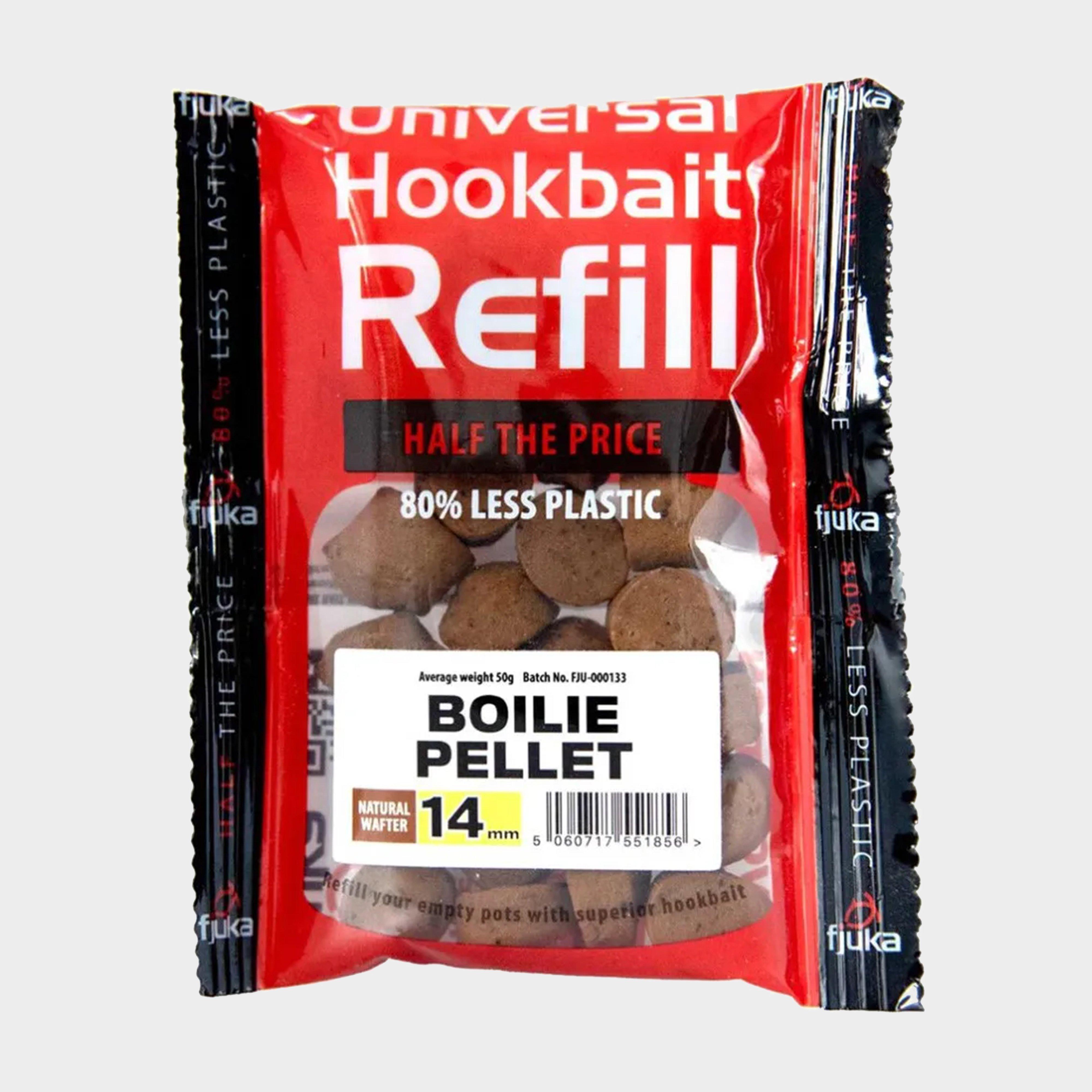 Image of Fjuka Bait Boilie Pellet Wafters Natural Refill 14Mm - Brown, Brown