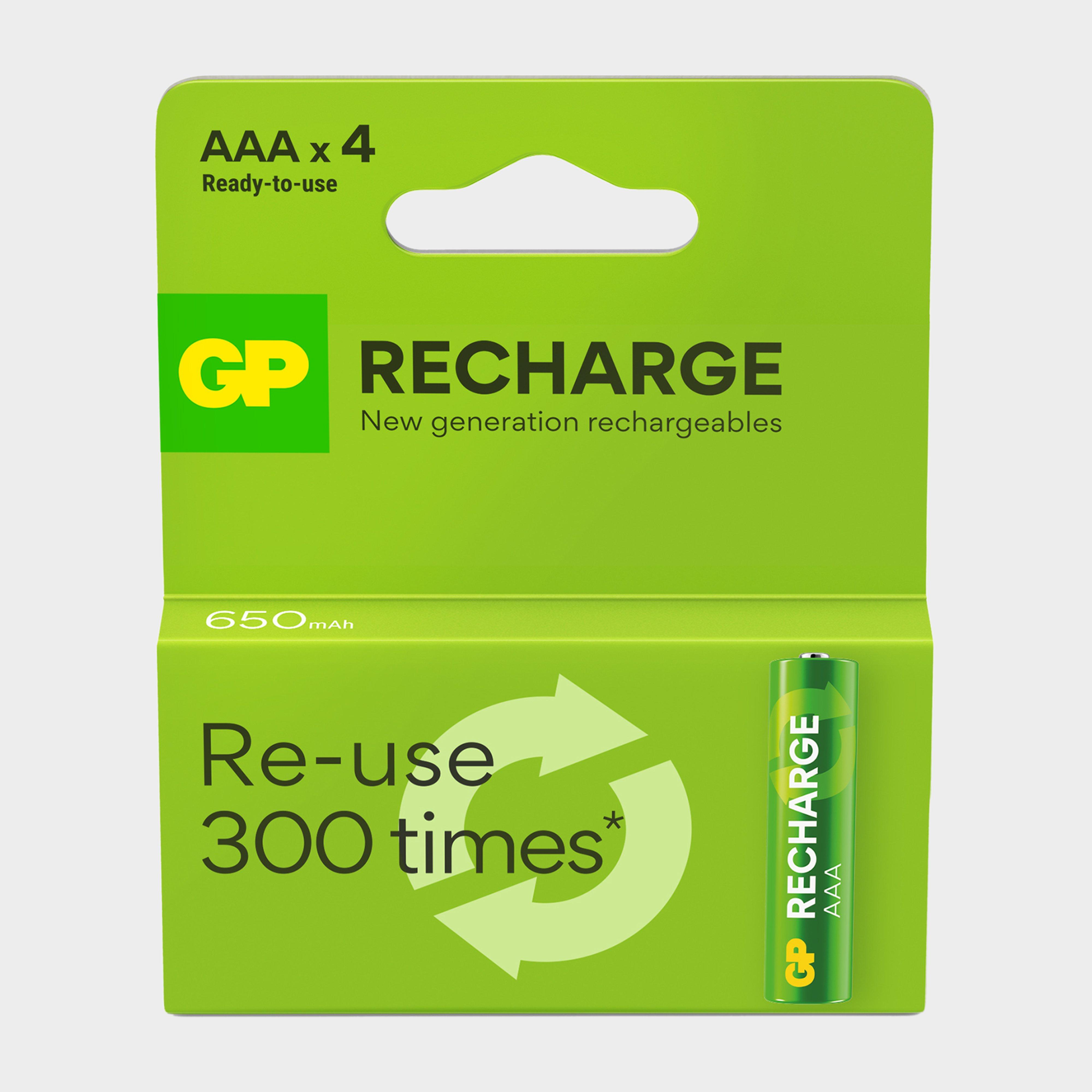 Image of Gp Batteries Rechargeable Aaa Battery 4 Pack - Green, Green