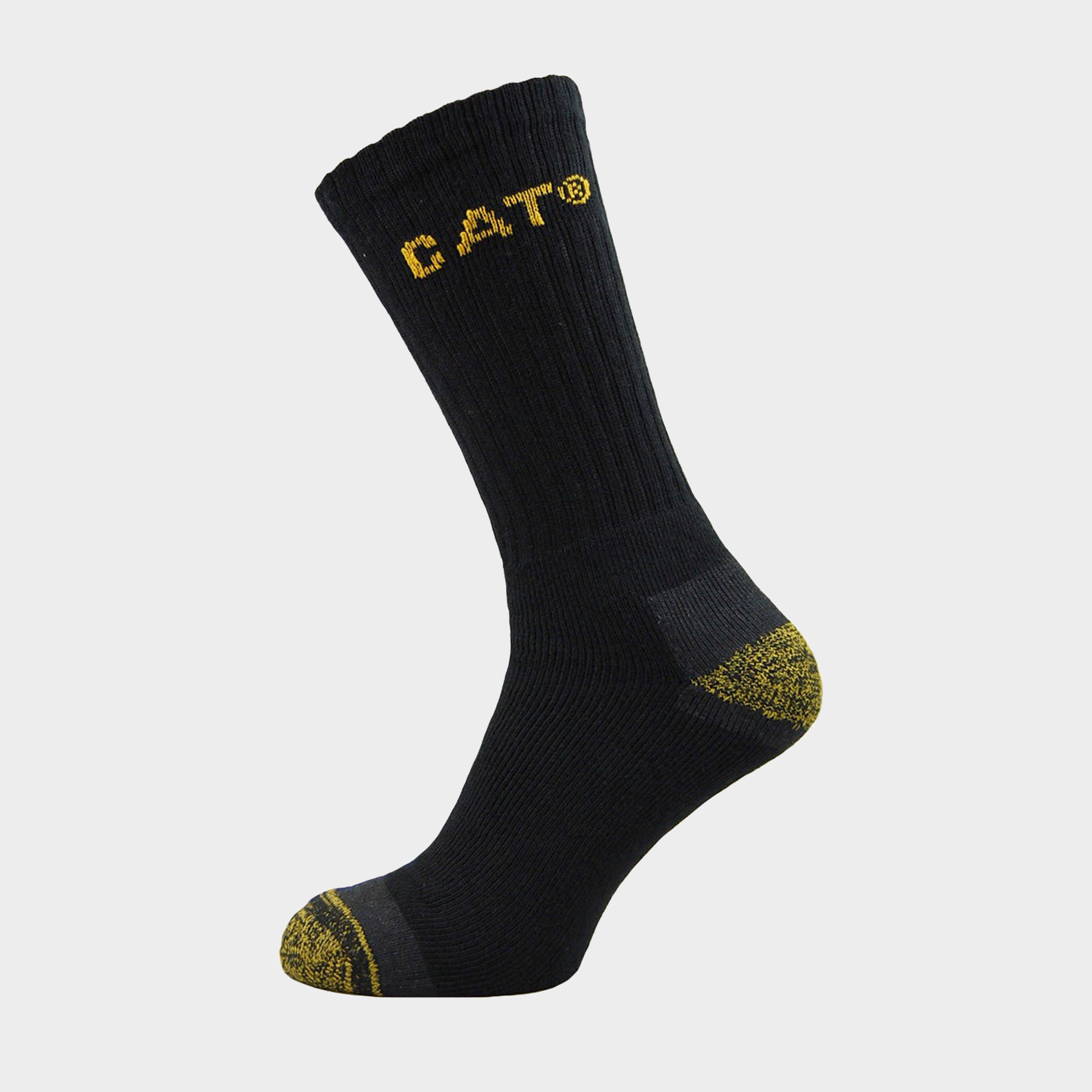 Image of Cat Premium Work Sock Pack Of 4 - Black, Black