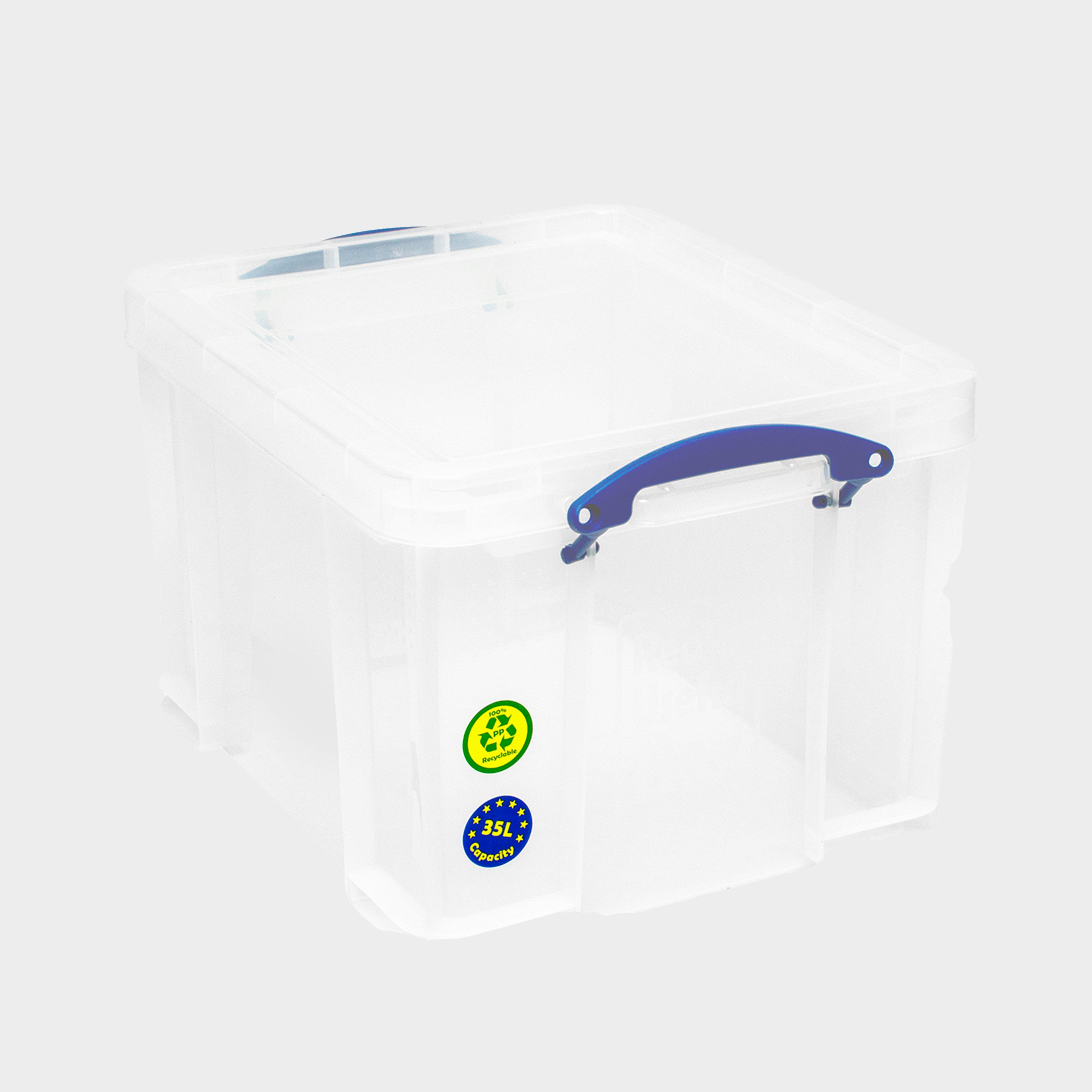 Image of Really Useful Storage Box - 35L - Clear, CLEAR