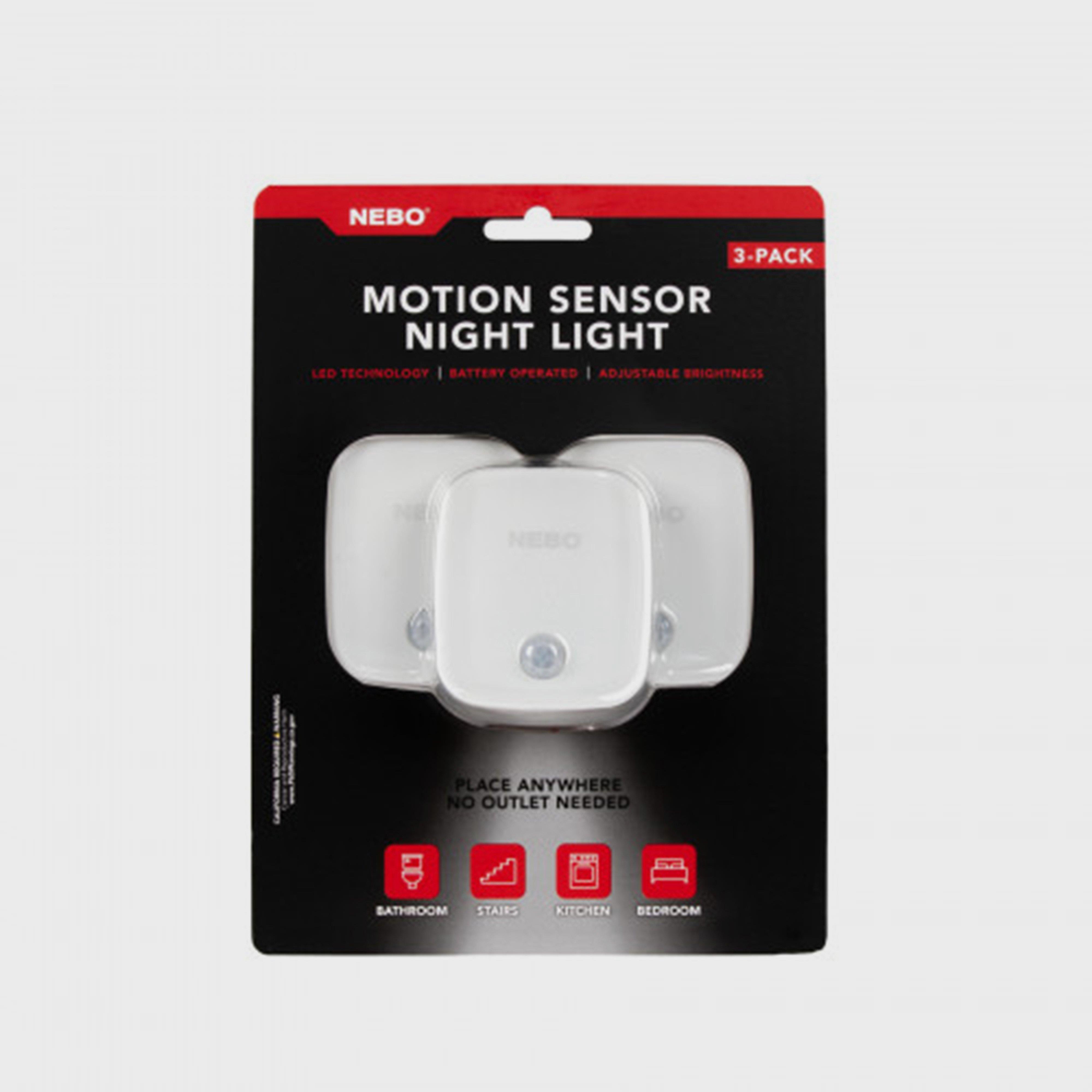 Image of Nebo Led Motion Sensor Night Light (3 Pack), SENSOR