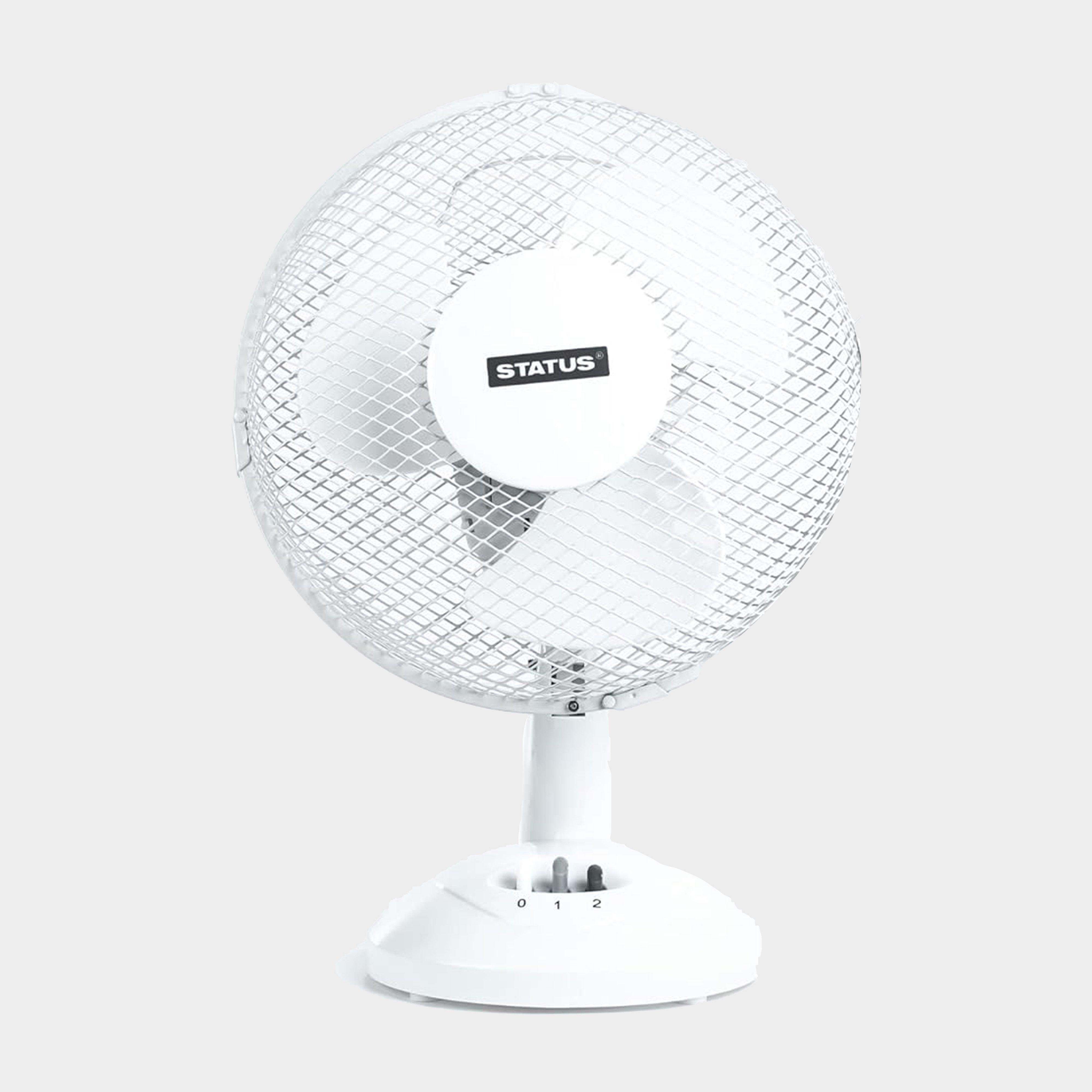 Image of Status 9” Desk Fan - Wht", WHT"