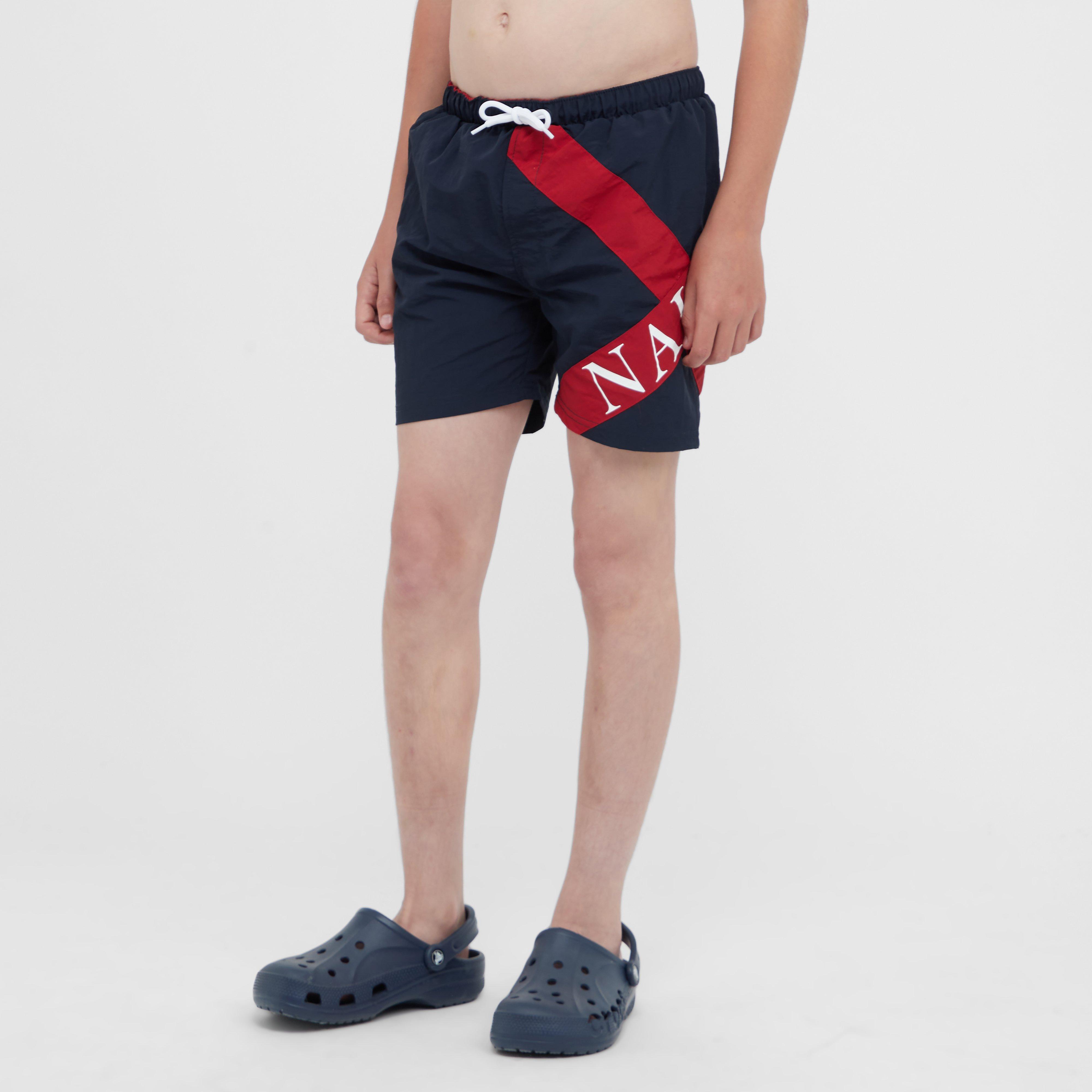 Image of Nautica Competition Kids Henley Swim Shorts - Navy, Navy