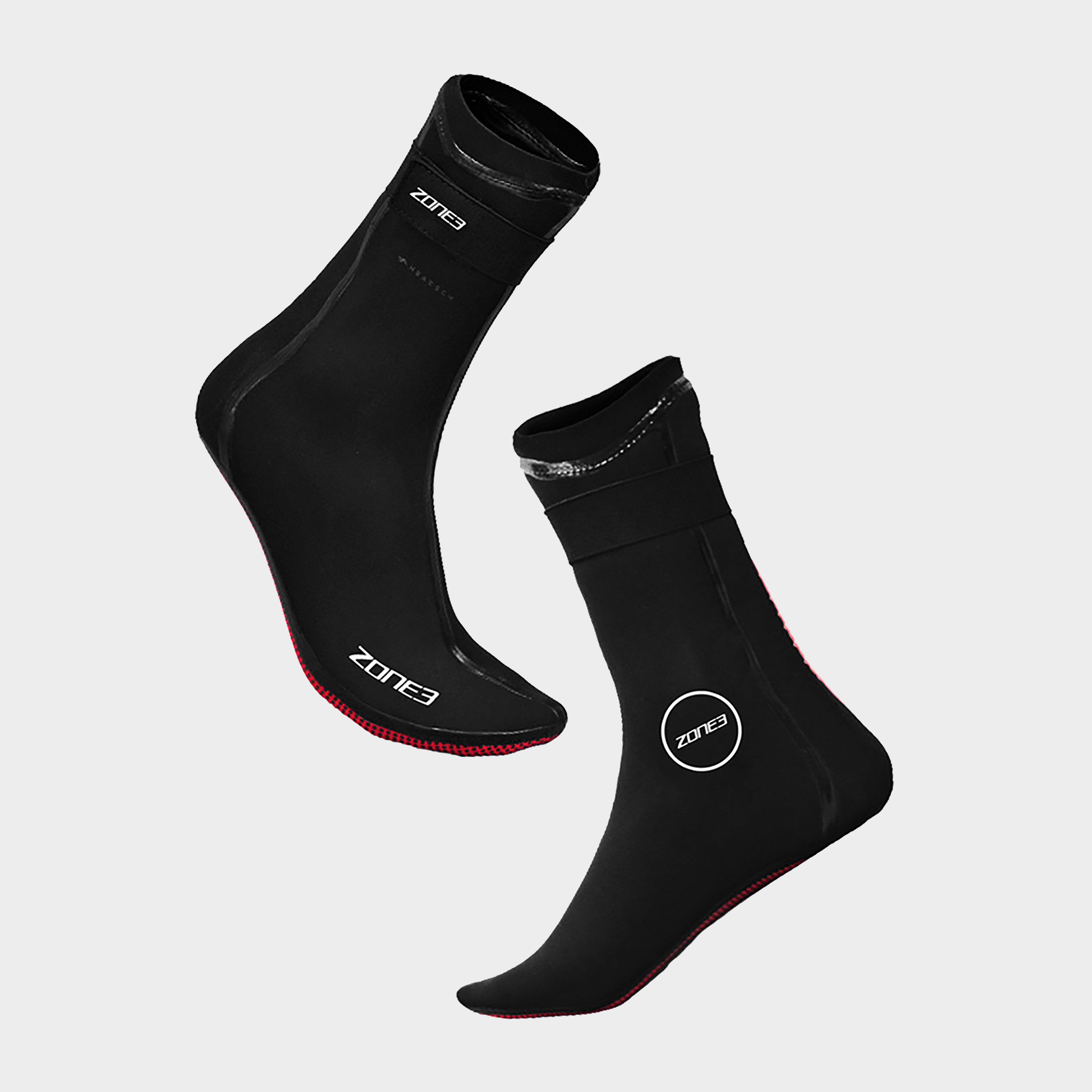 Image of Zone 3 Neoprene Swim Socks - Red, RED