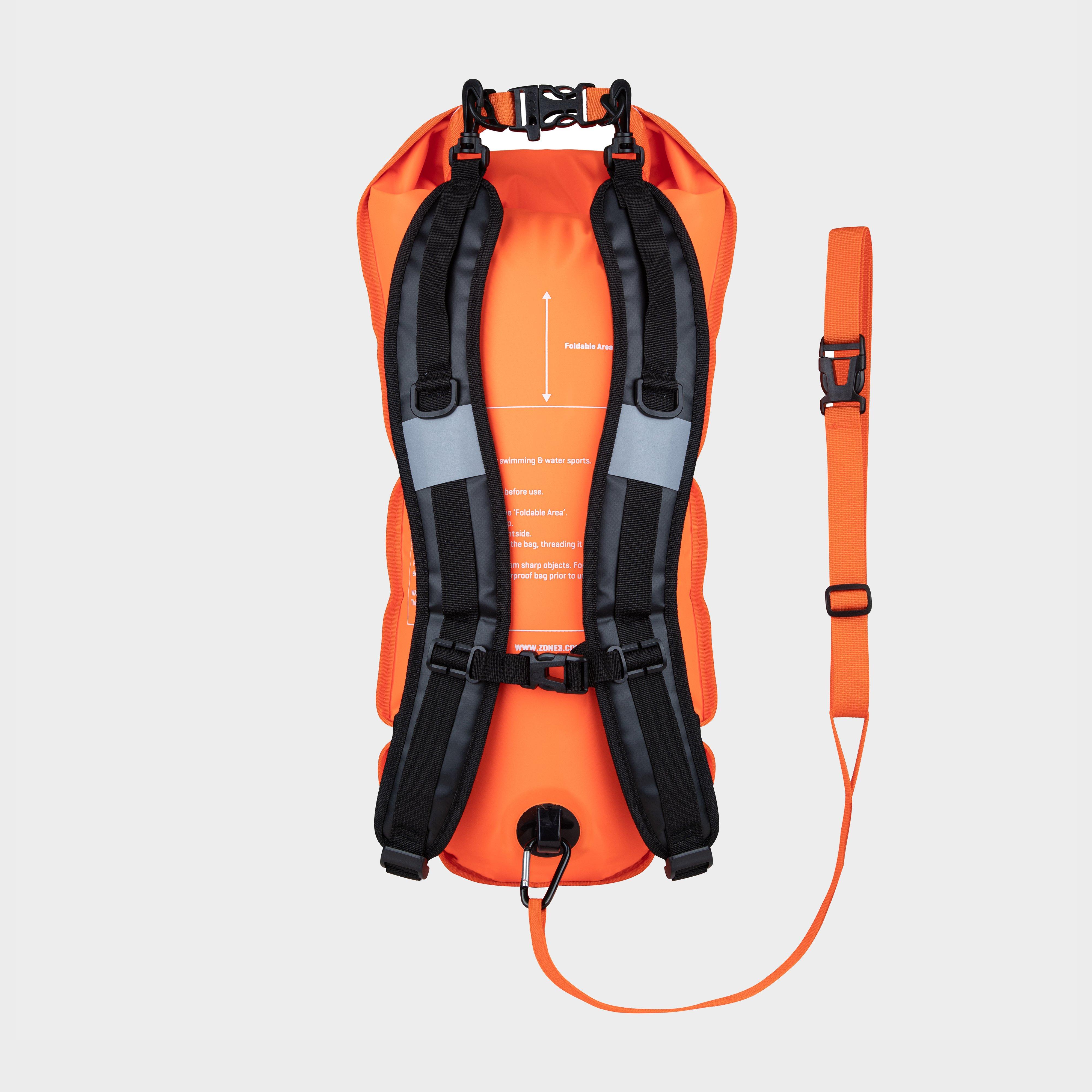 Image of Zone 3 2 Led Light 28L Backpack Swim Safety Buoy & Dry Bag - Orange, Orange