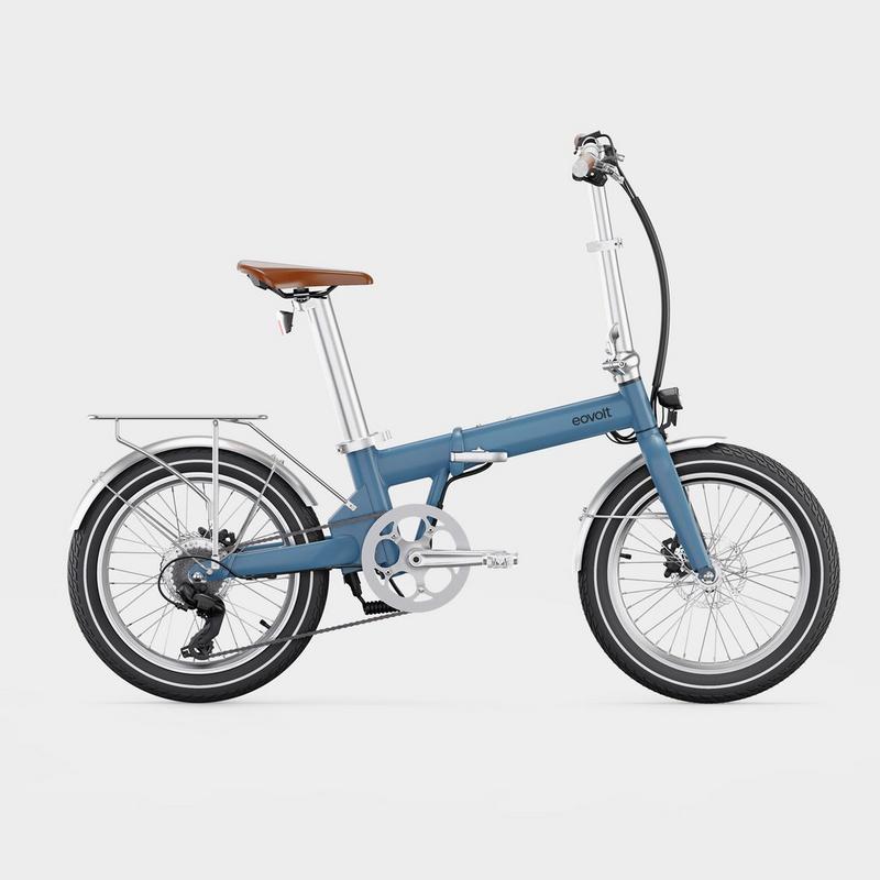 Millets Eo Volt Afternoon 20 Origins Vintage Electric Folding Bike - Blue, Blue