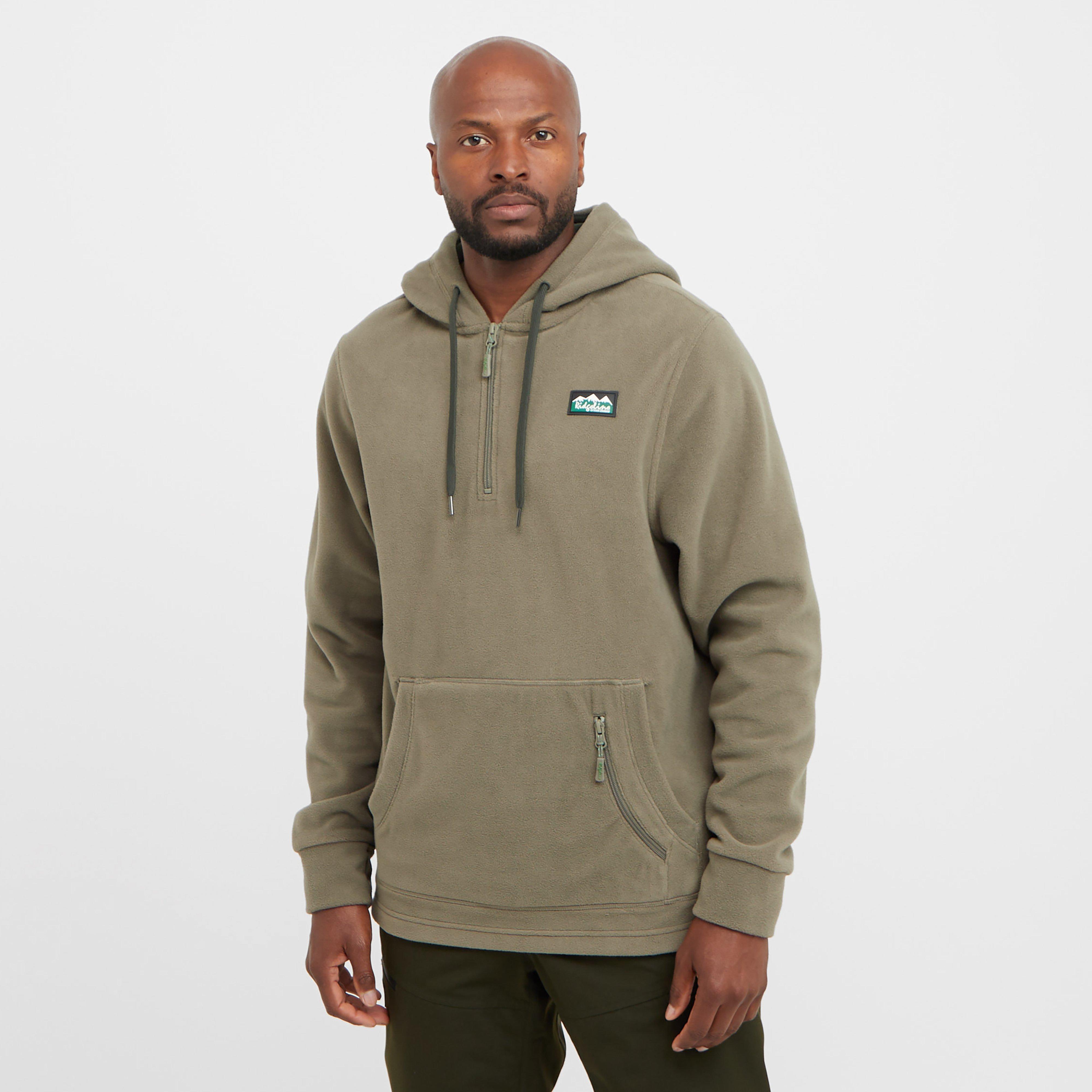 Image of Ridgeline Mens Ballistic Fleece Hoodie Smokey Olive, Olive