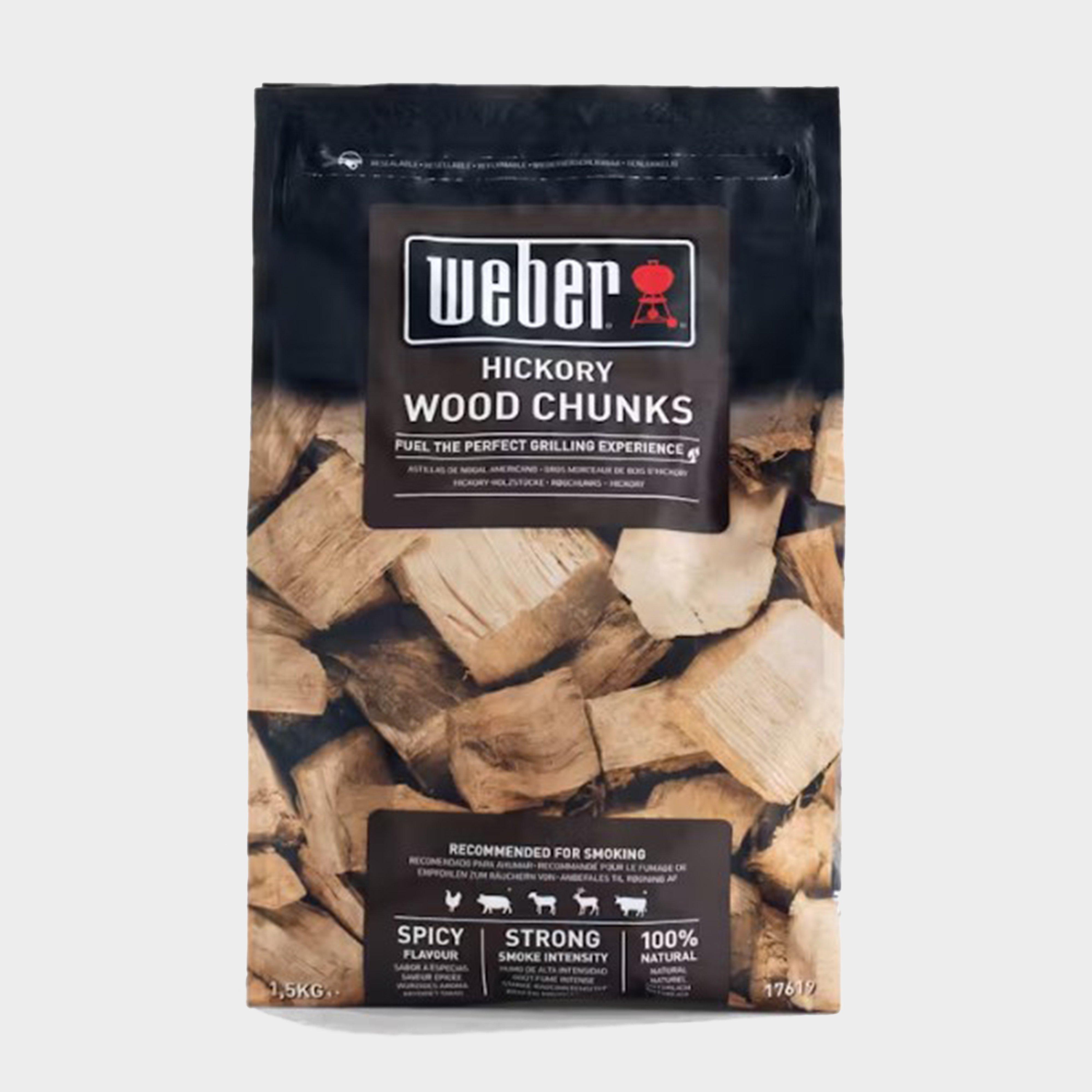 Image of Weber Hickory Wood Chunks 1.5Kg - Brown, Brown
