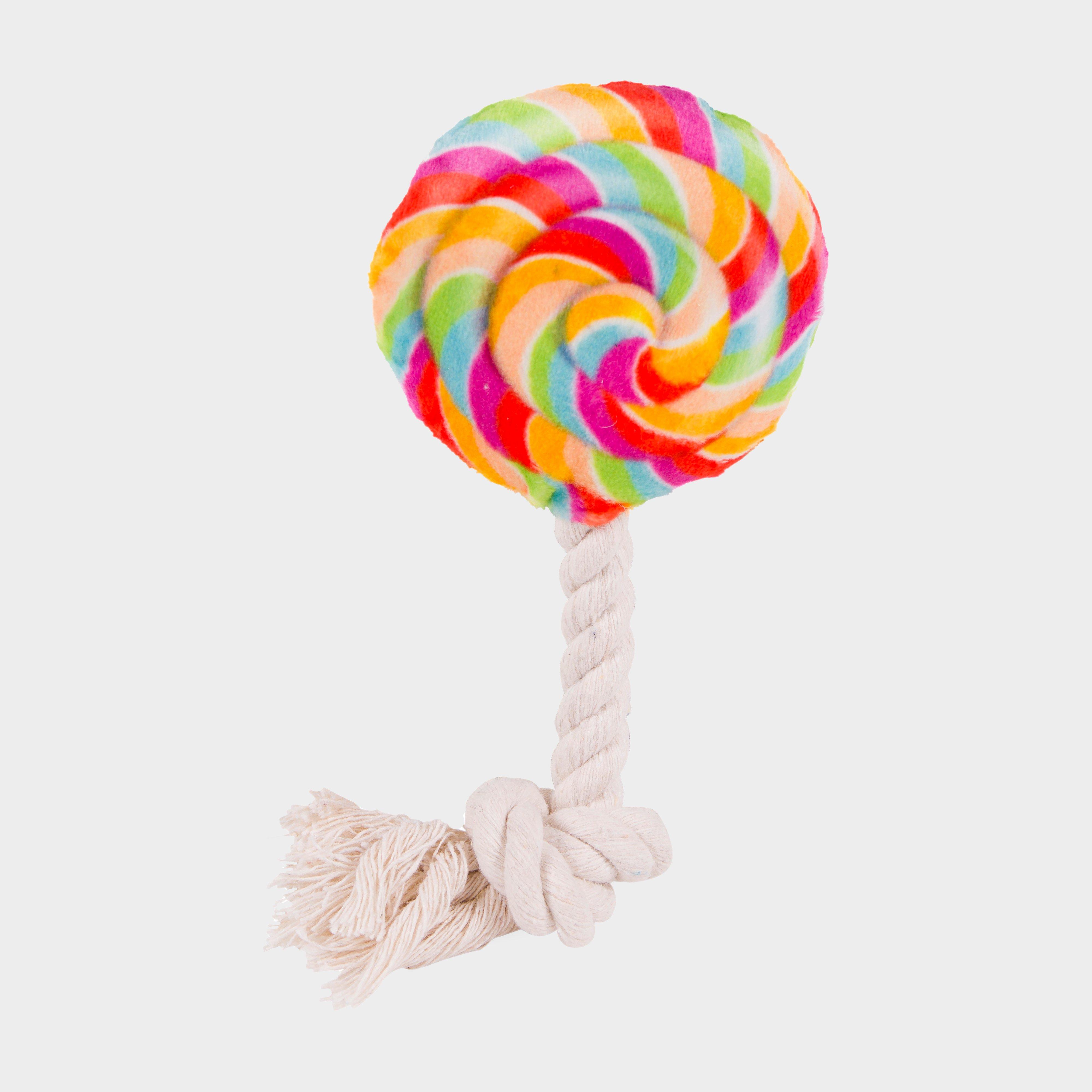 Image of Petface Lilly Lollipop Plush And Rope Dog Toy - Multi, Multi