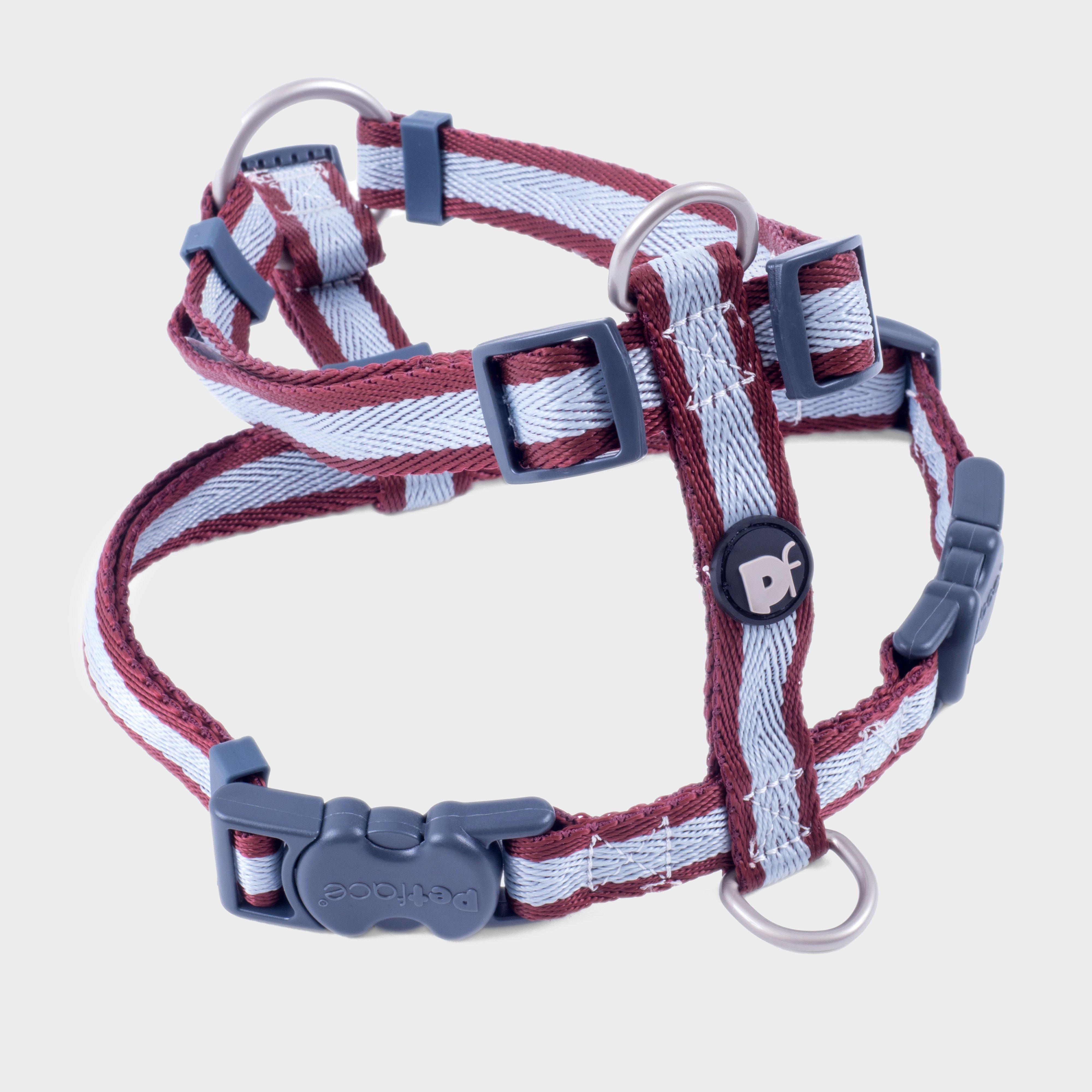 Image of Petface Stripe Dog Harness Medium - Oxblood, Oxblood