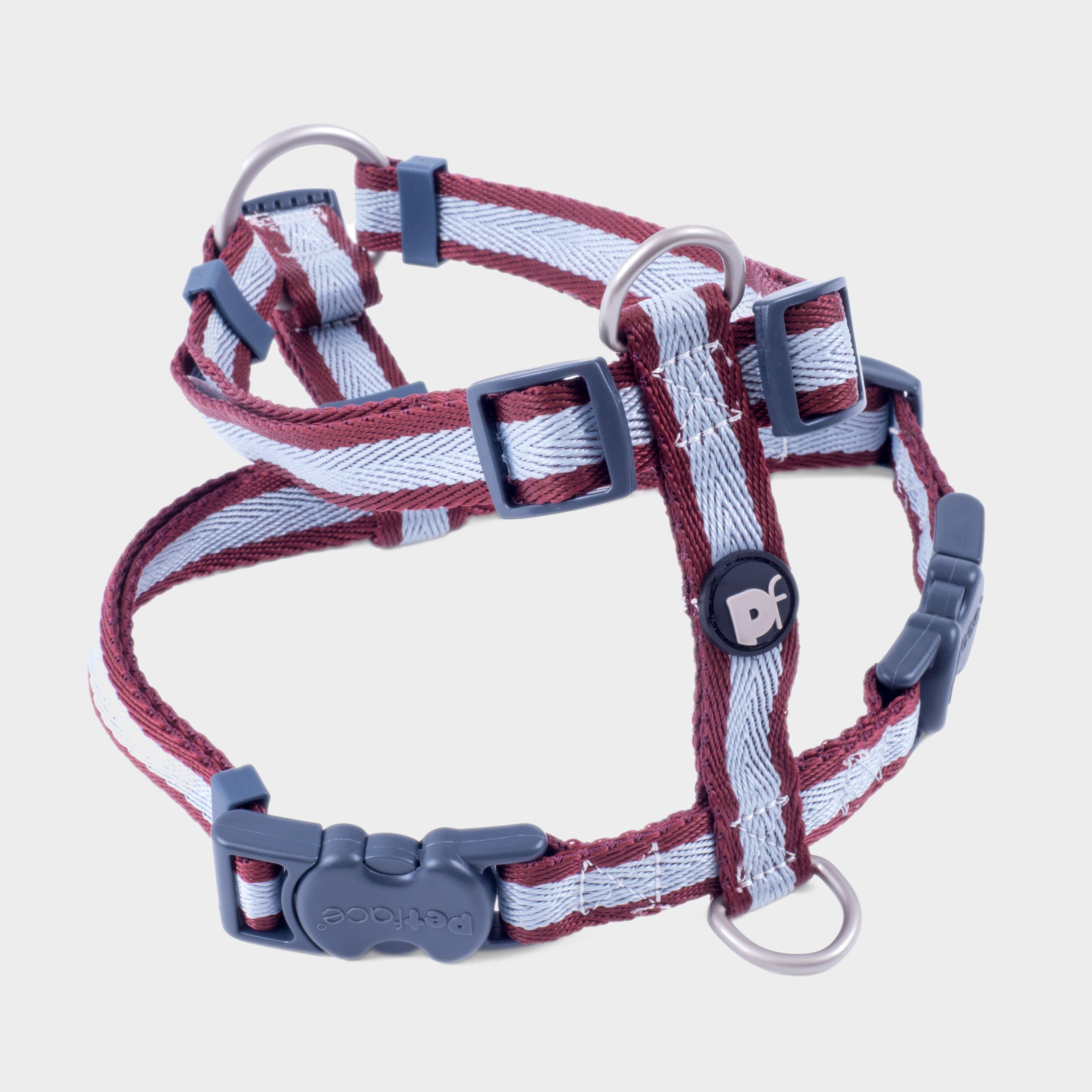 Image of Petface Stripe Dog Harness Large - Oxblood, Oxblood