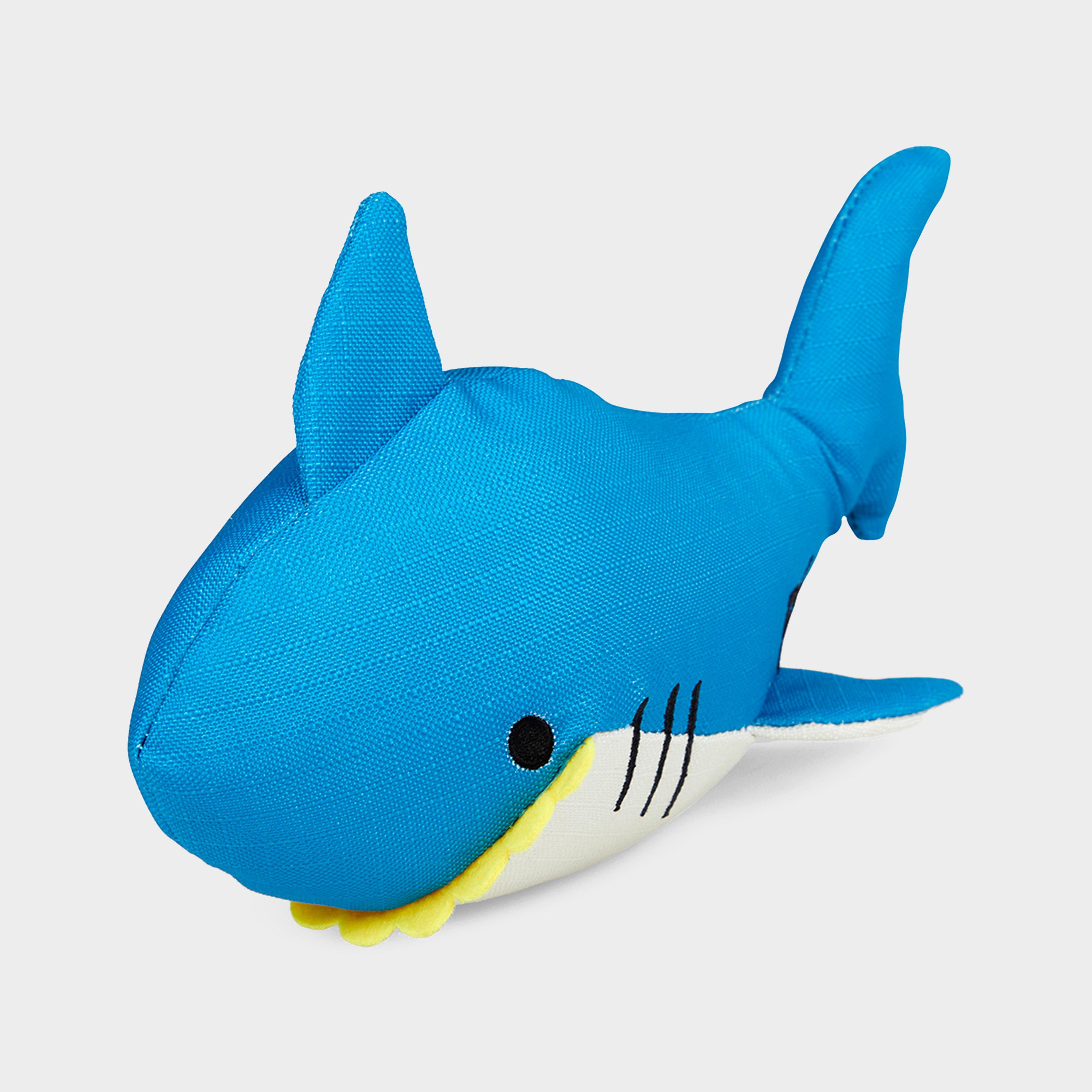 Image of Petface Planet Ocean Cycle Salina Shark Plush Dog Toy - Blue, Blue