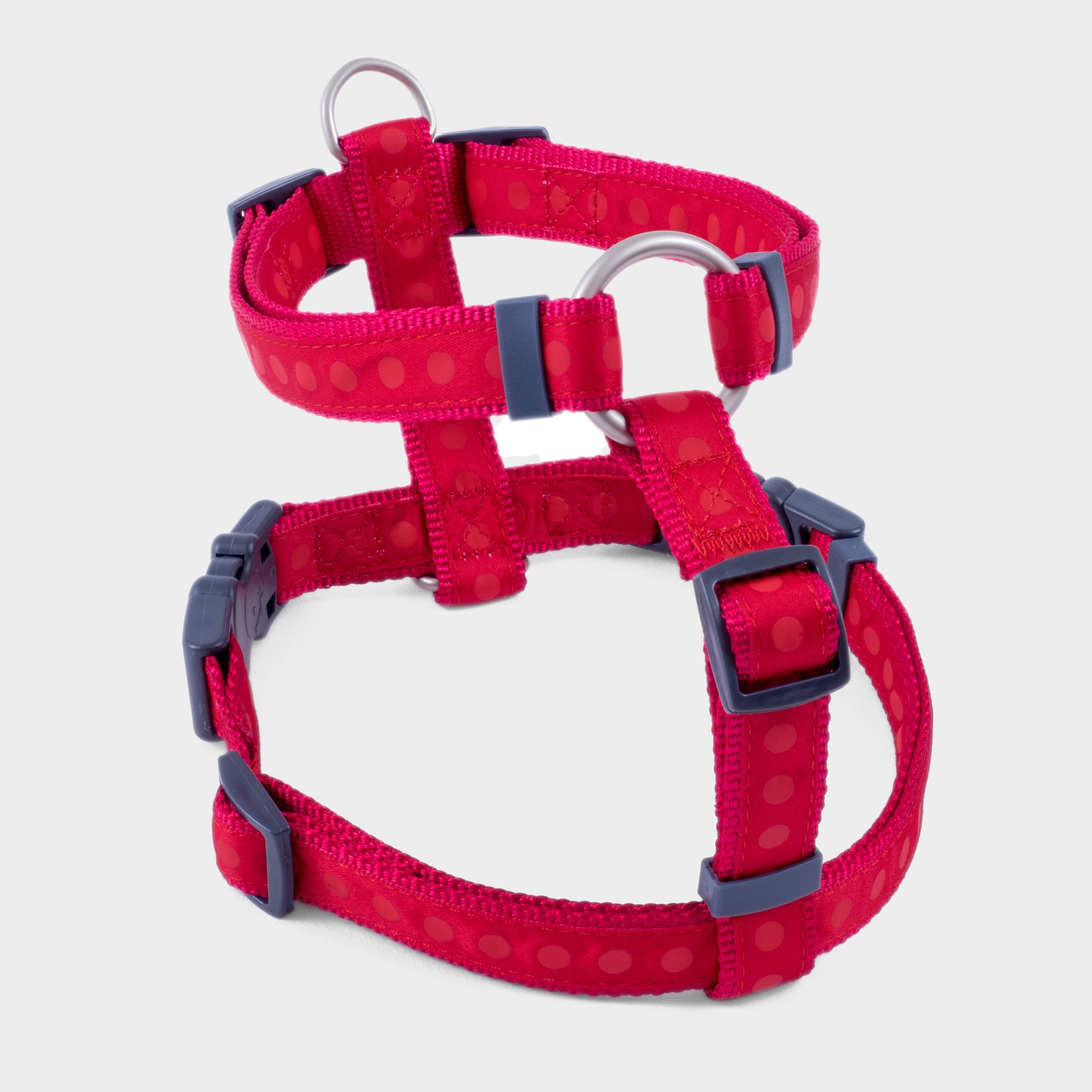 Image of Petface Tonal Dot Harness Medium - Red, Red