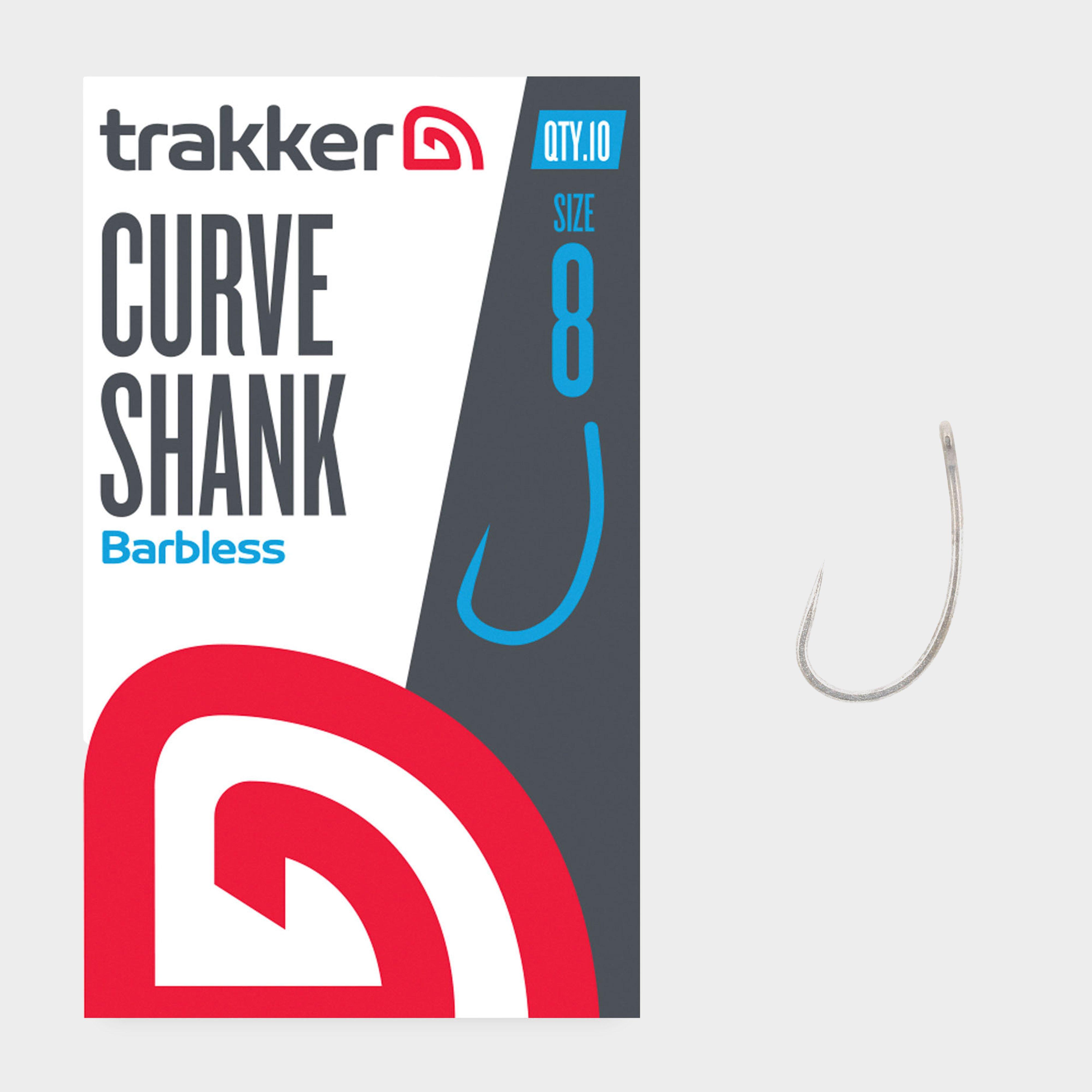 Image of Trakker Cygnet Sniper Curve Shank Hooks Size 8 Barbless - No Colour, No Colour