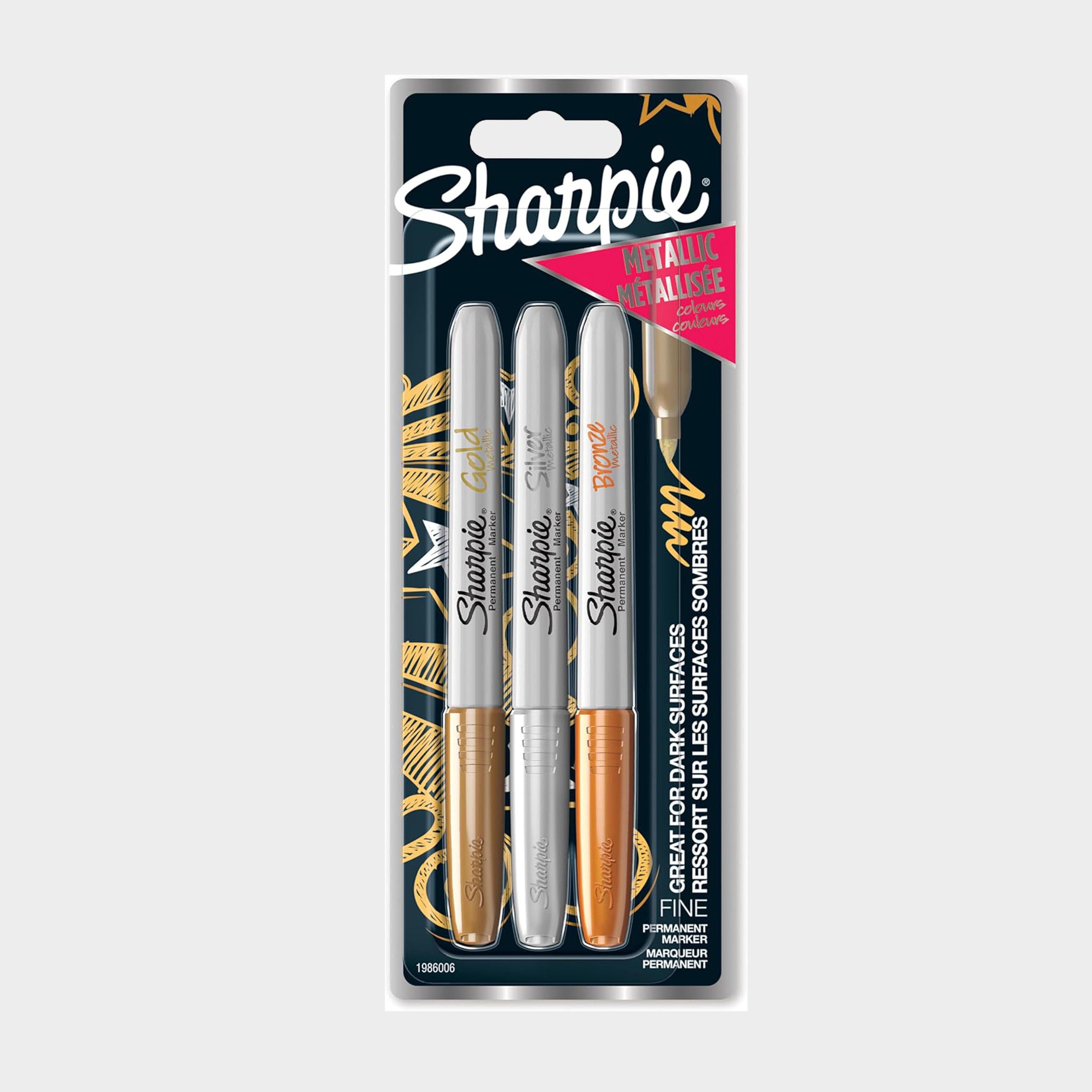 Image of Sharpie Fine Metallic Marker Pens 3 Pack, Metallic