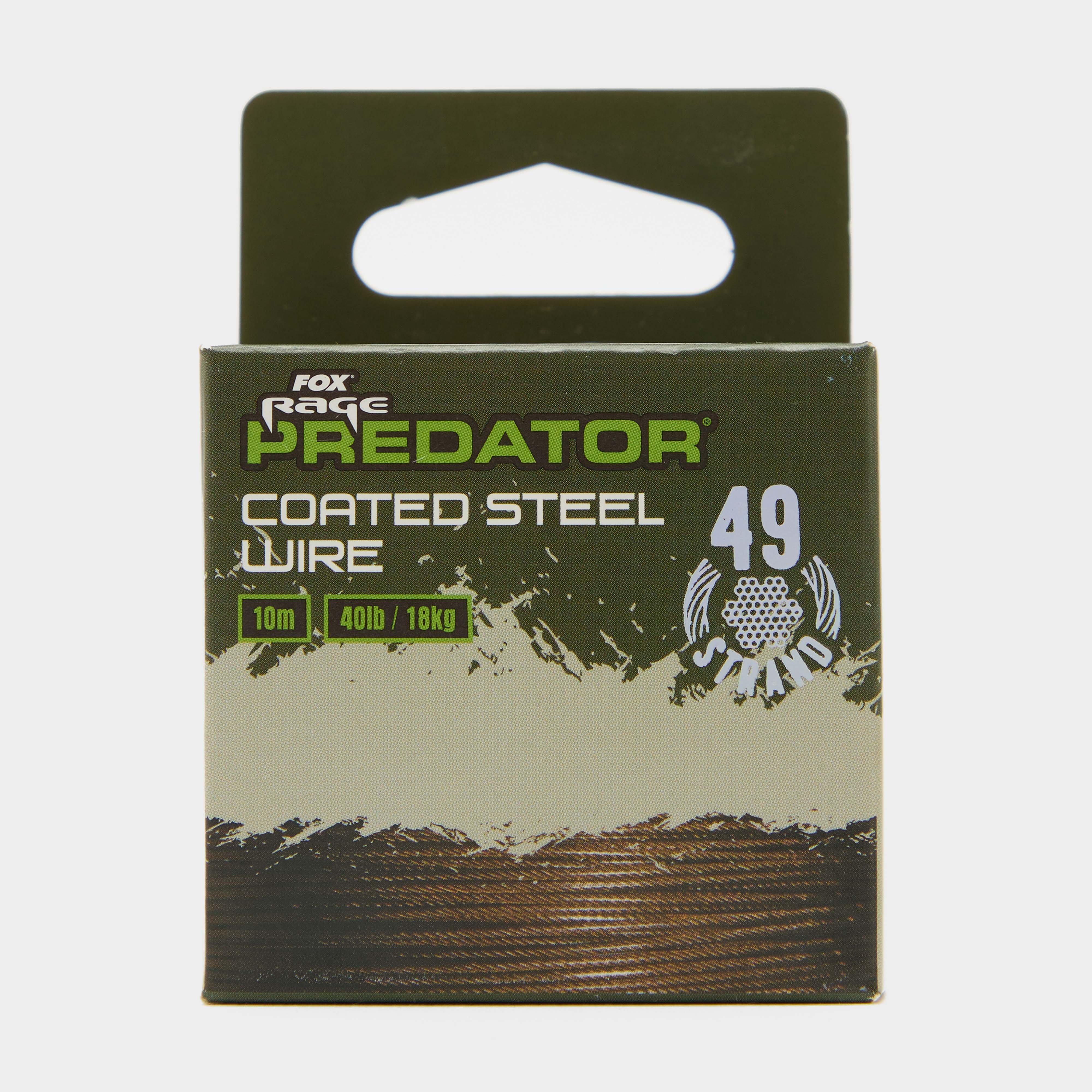 Image of Fox Rage Predator 49-Strand Coated Steel Wire 10M 40Lb - No Colour, No Colour