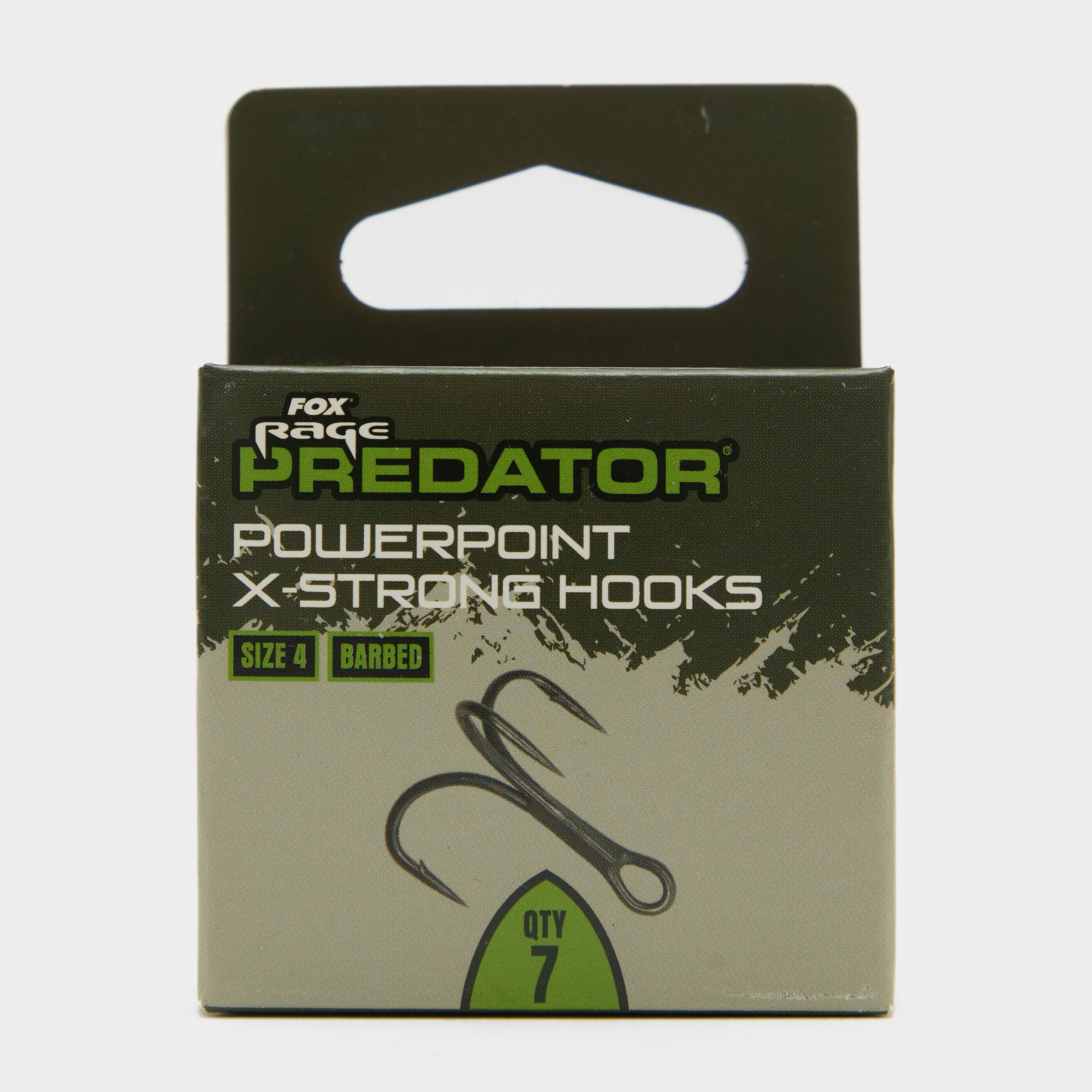 Image of Fox Rage Predator X-Strong Barbed Treble Hooks 4 X 6 - No Colour, No Colour