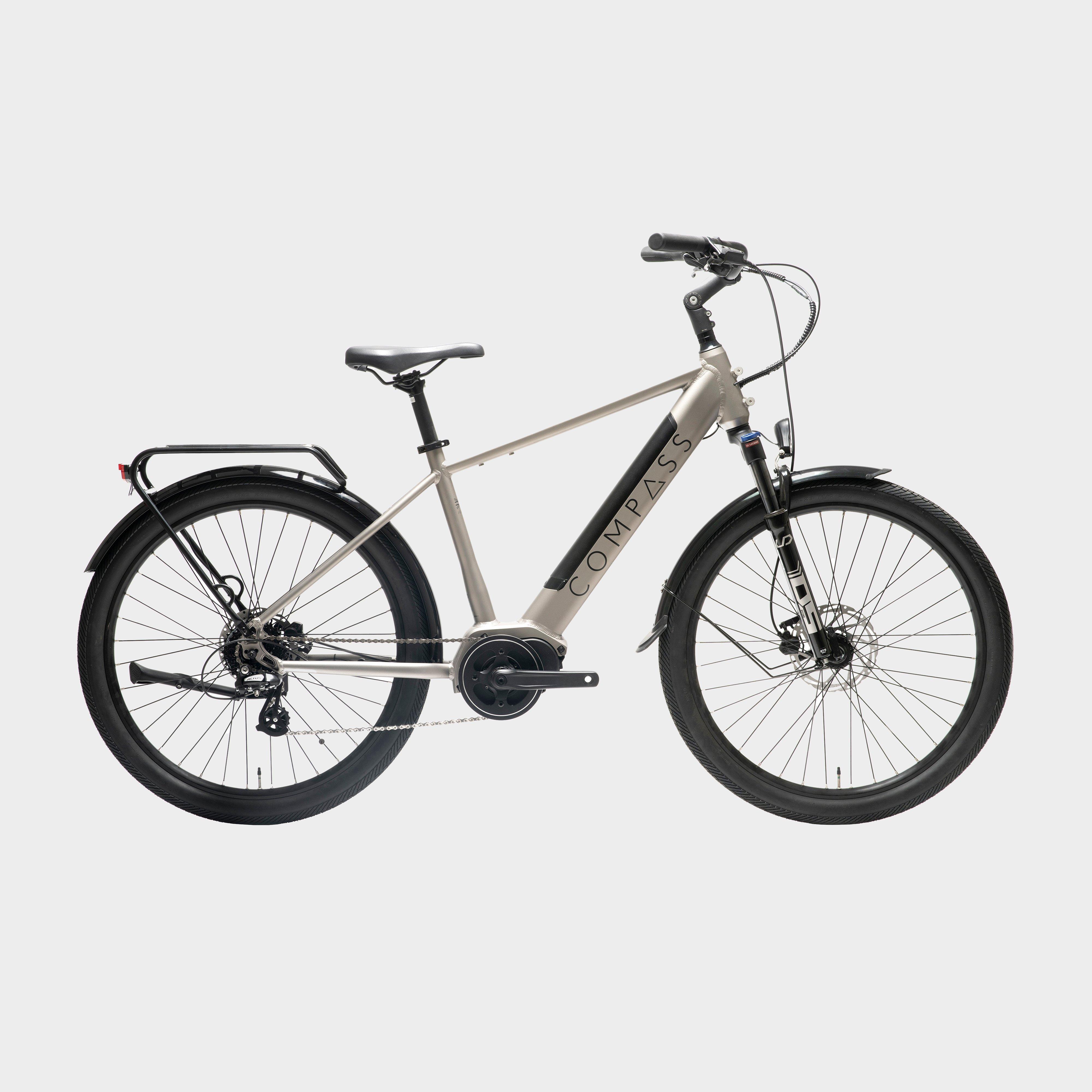 Image of Compass Journey Hybrid E-Bike - Silver, Silver