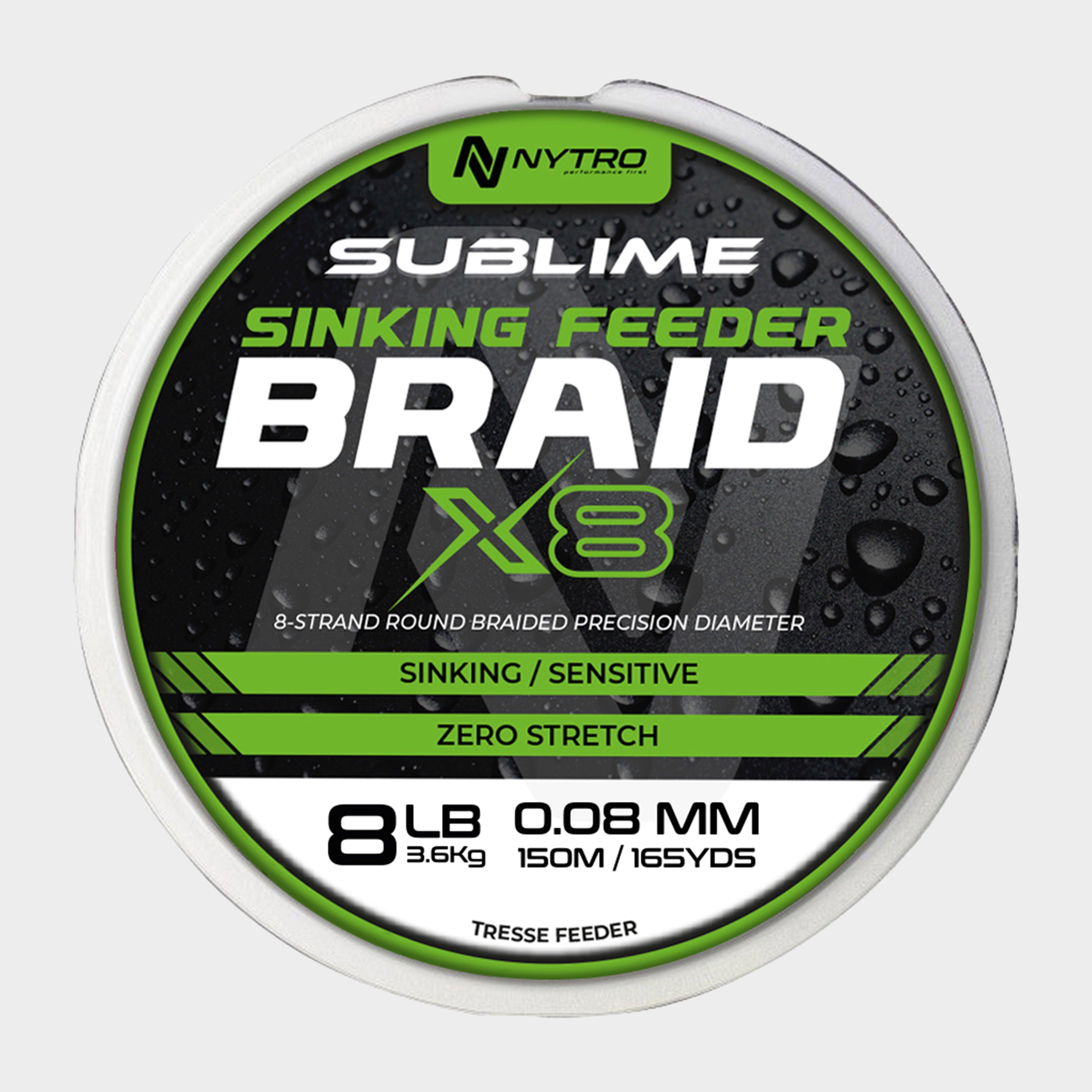 Image of Nytro Sublime X8 Sinking Feeder Braid 0.08Mm - No Colour, No Colour