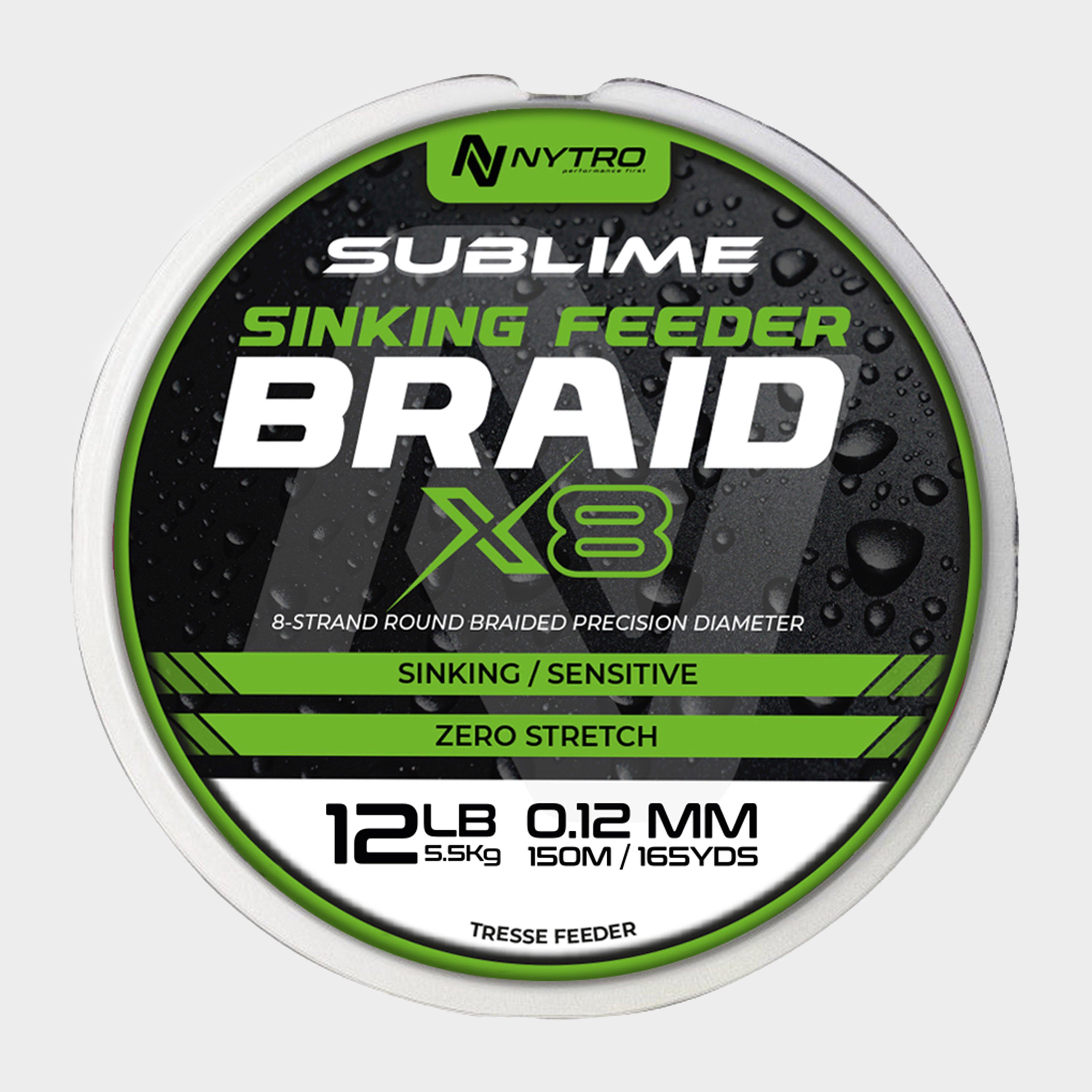 Image of Nytro Sublime X8 Sinking Feeder Braid 0.12Mm - No Colour, No Colour