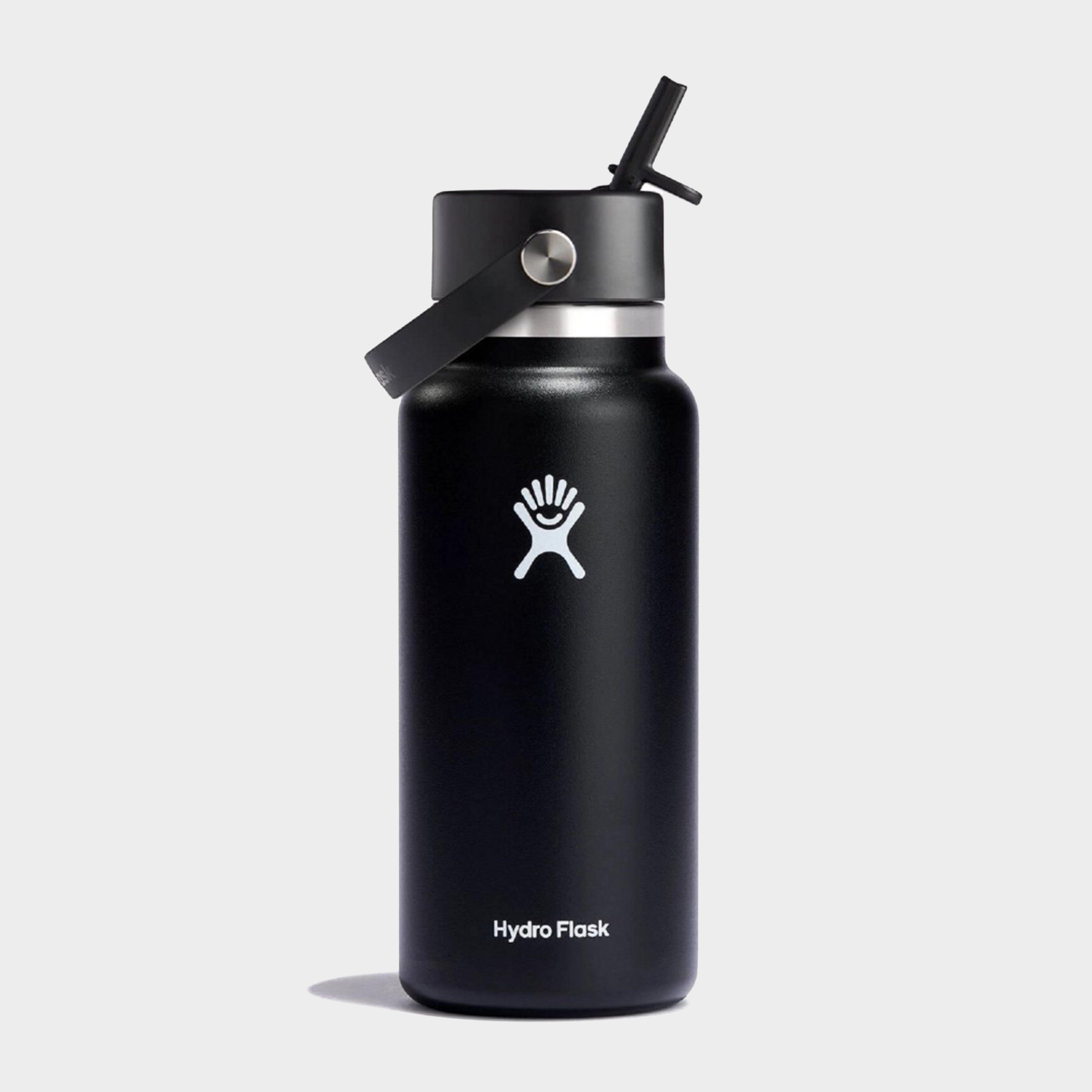 Image of Hydro Flask Wide Mouth With Flex Straw Cap Bottle 32Oz - Black, Black
