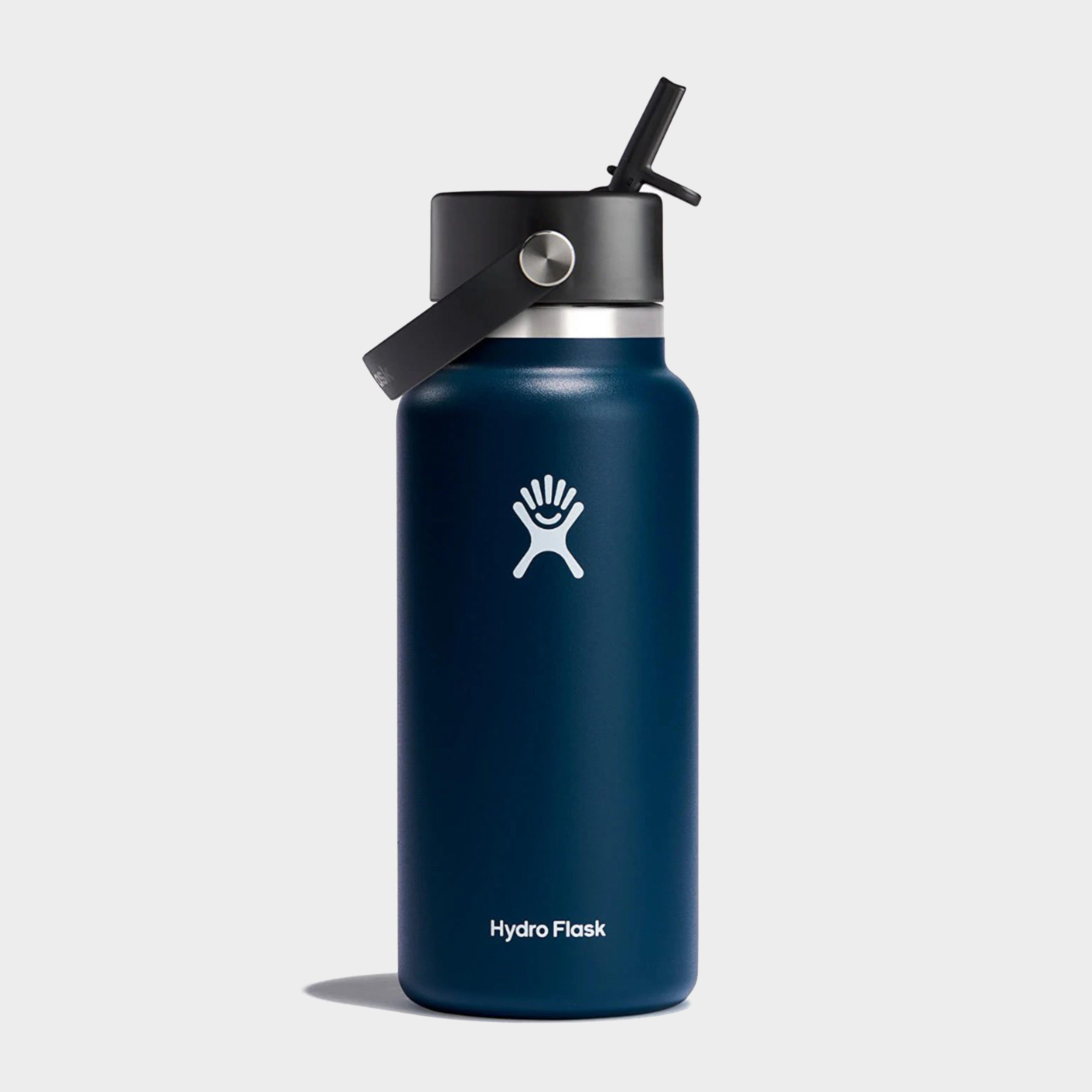 Image of Hydro Flask Wide Mouth With Flex Straw Cap Bottle 32Oz - Indigo, Indigo