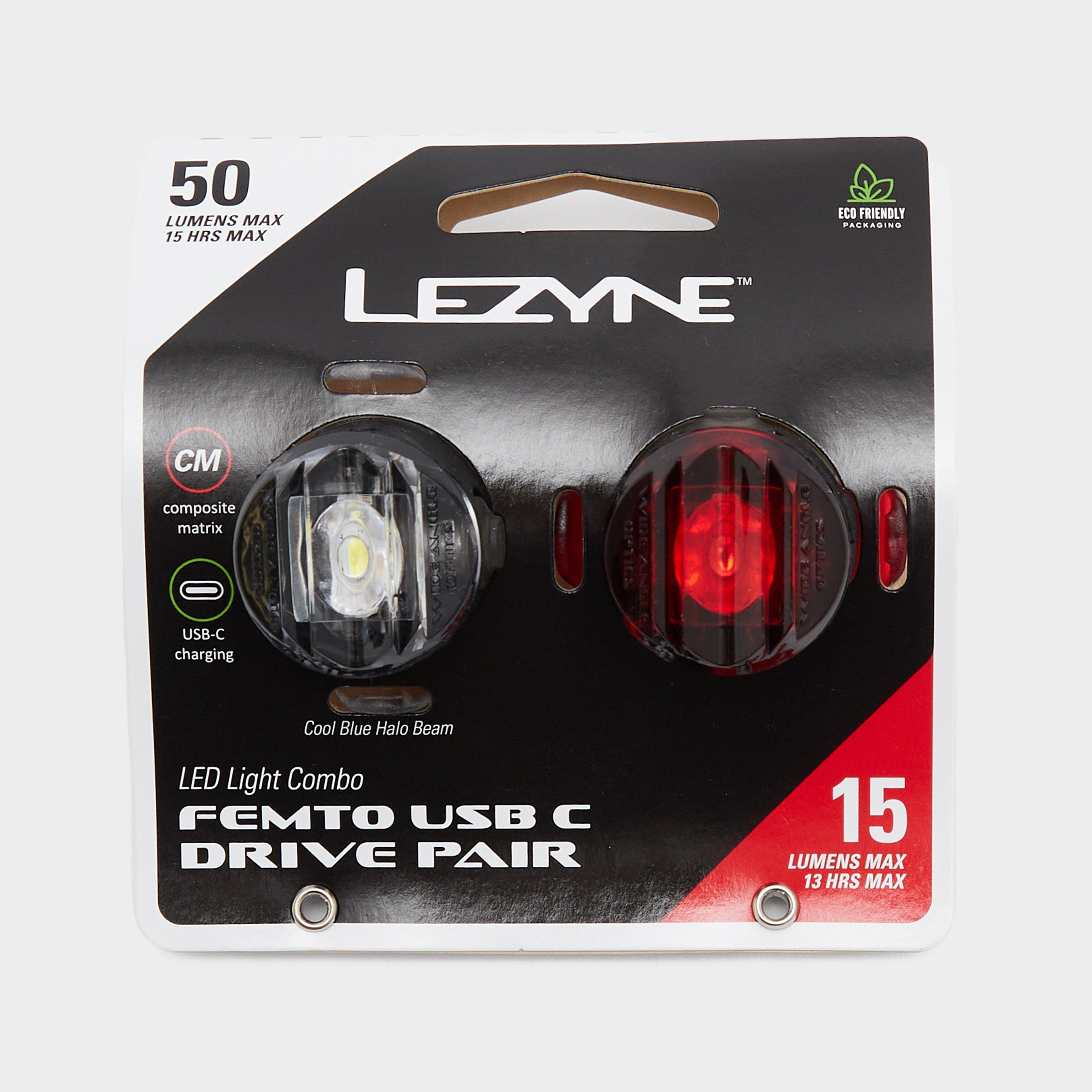 Image of Lezyne Femto Usb C Drive Light Set - Black, Black