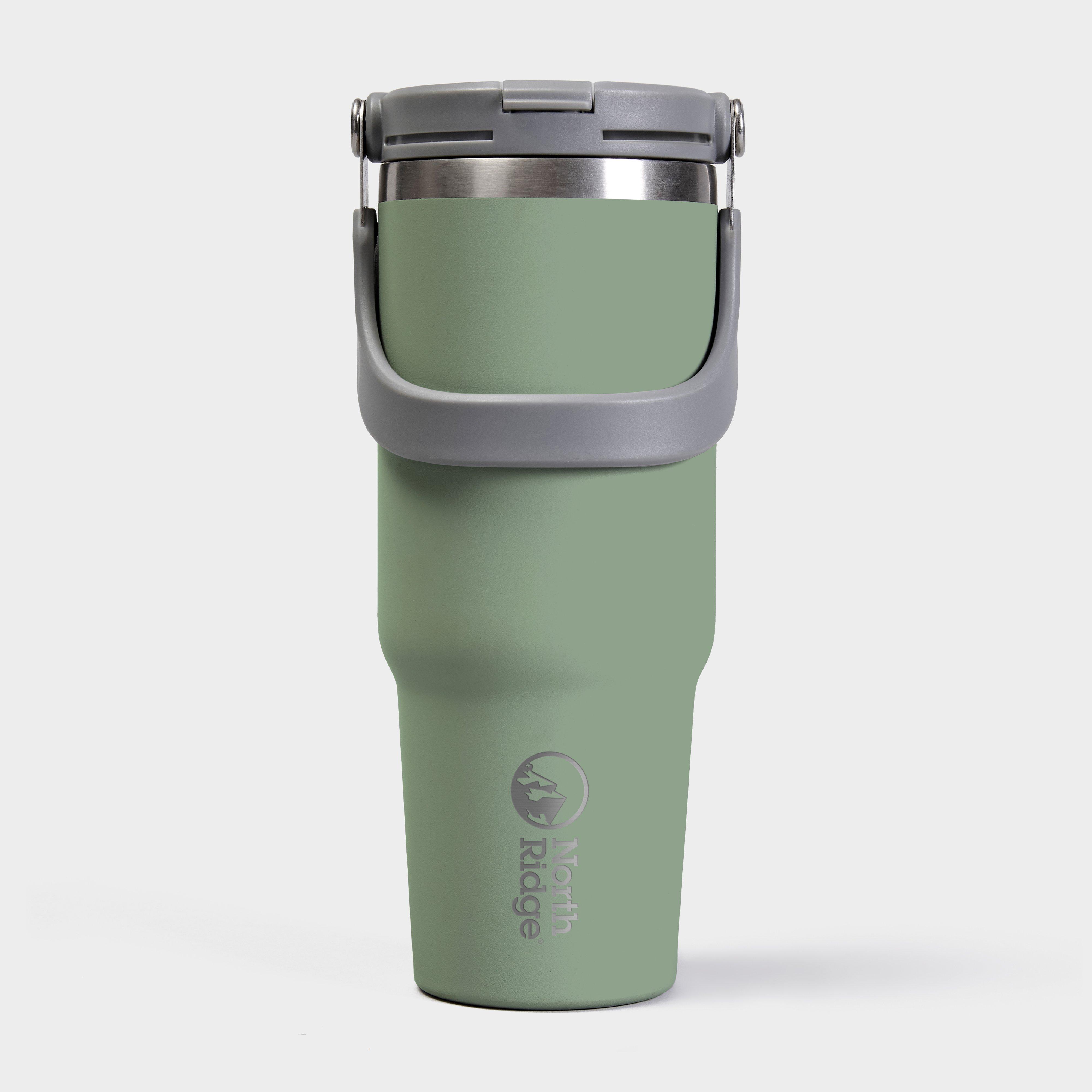 Image of North Ridge Canyon Duo Flow Flip Straw Tumbler 0.9L - Green, Green