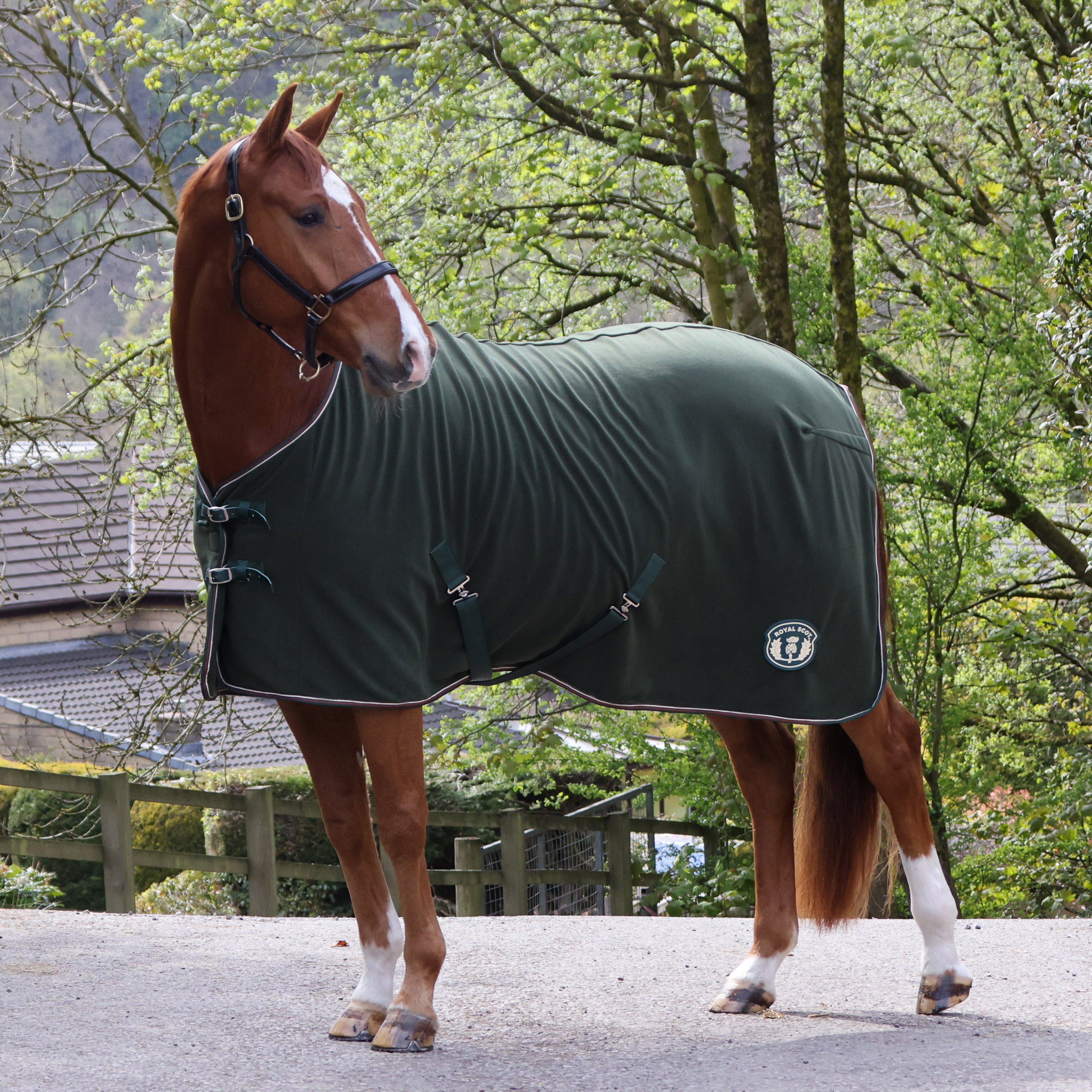 Image of Royal Scot Original Fleece Standard Neck Rug Olive/Black, Olive/Black