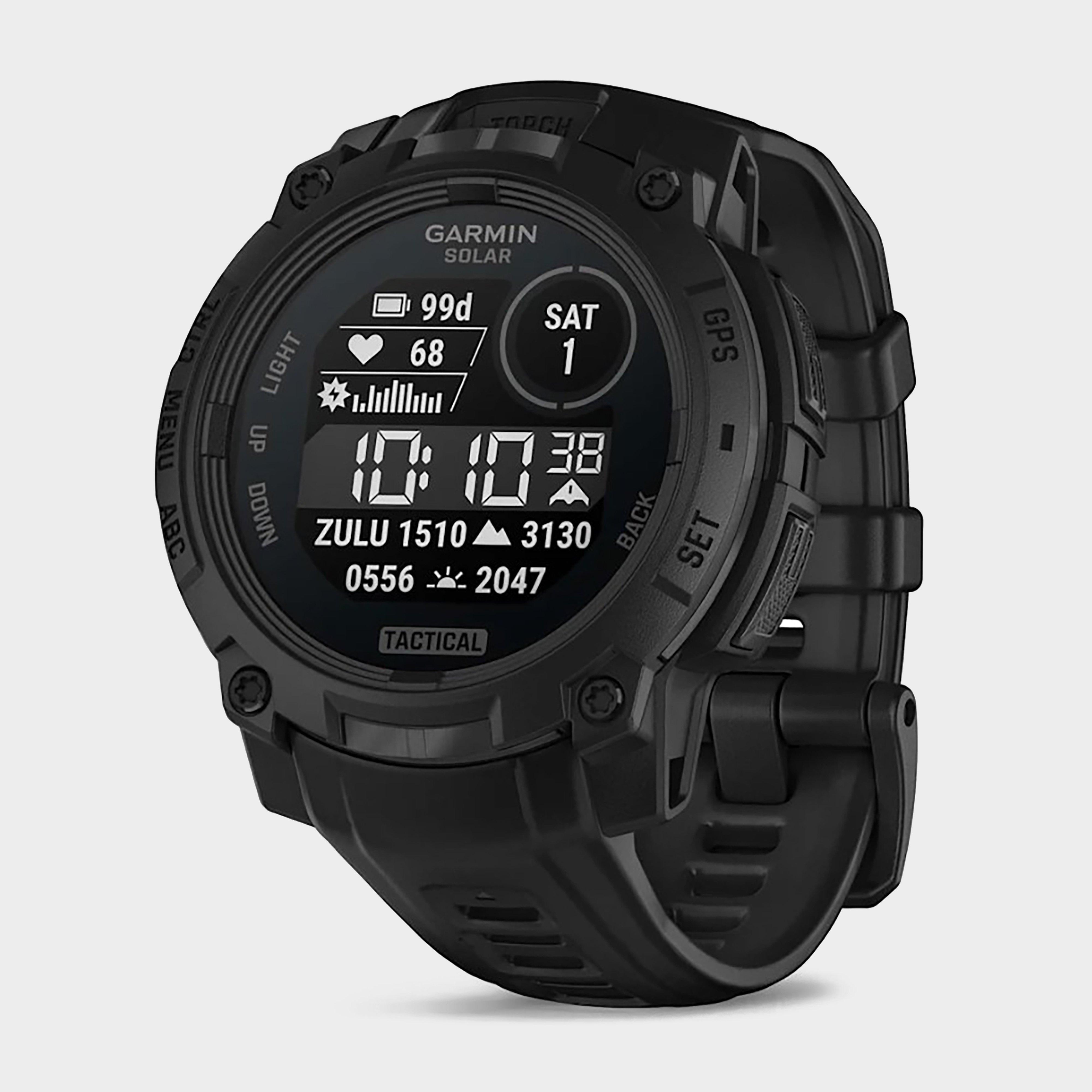 Image of Garmin Instinct® 3 Solar 45Mm Tactical Edition Multi-Sport Smartwatch - Black, Black