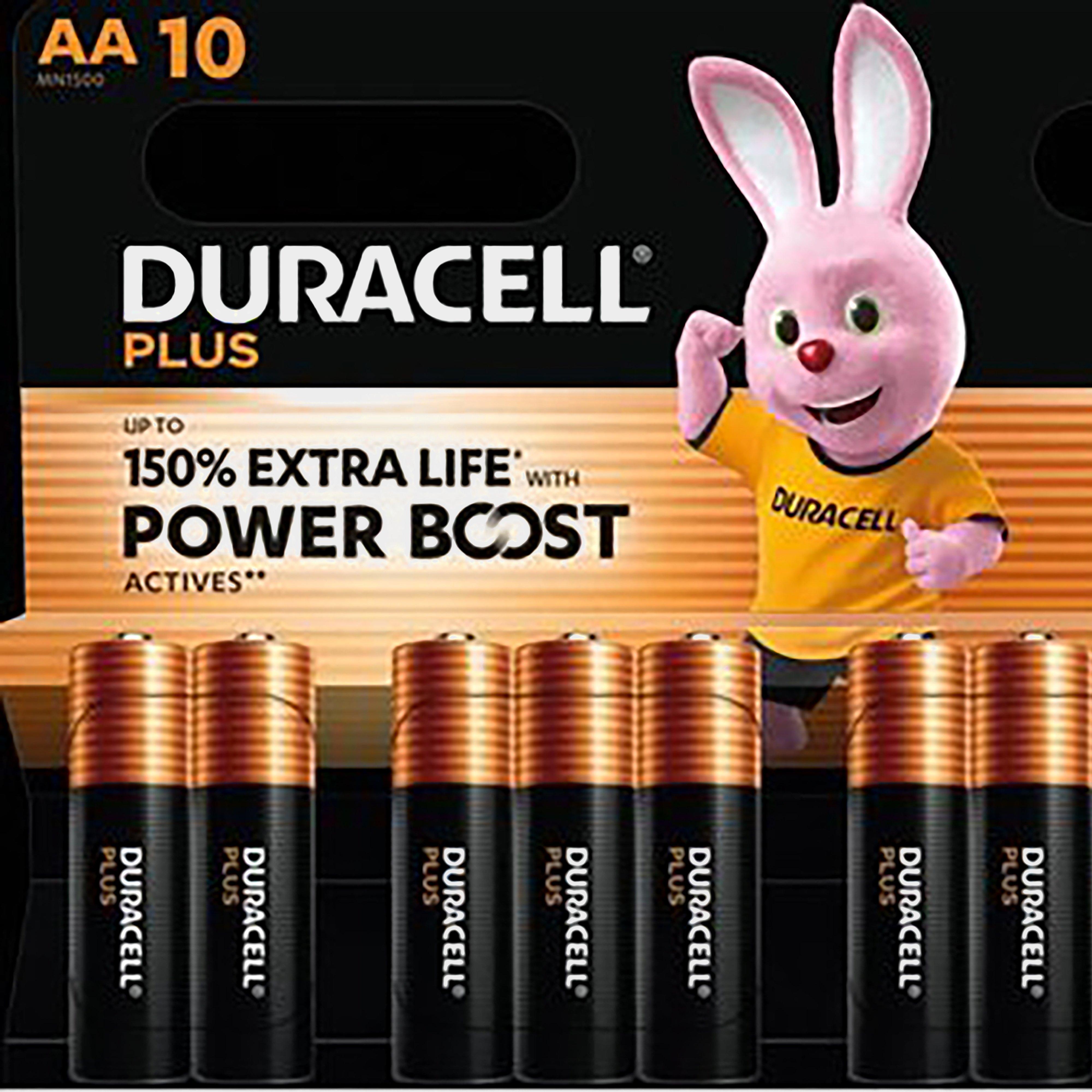 Image of Duracell Plus Aa Boost Batteries 10 Pack - Orange, Orange
