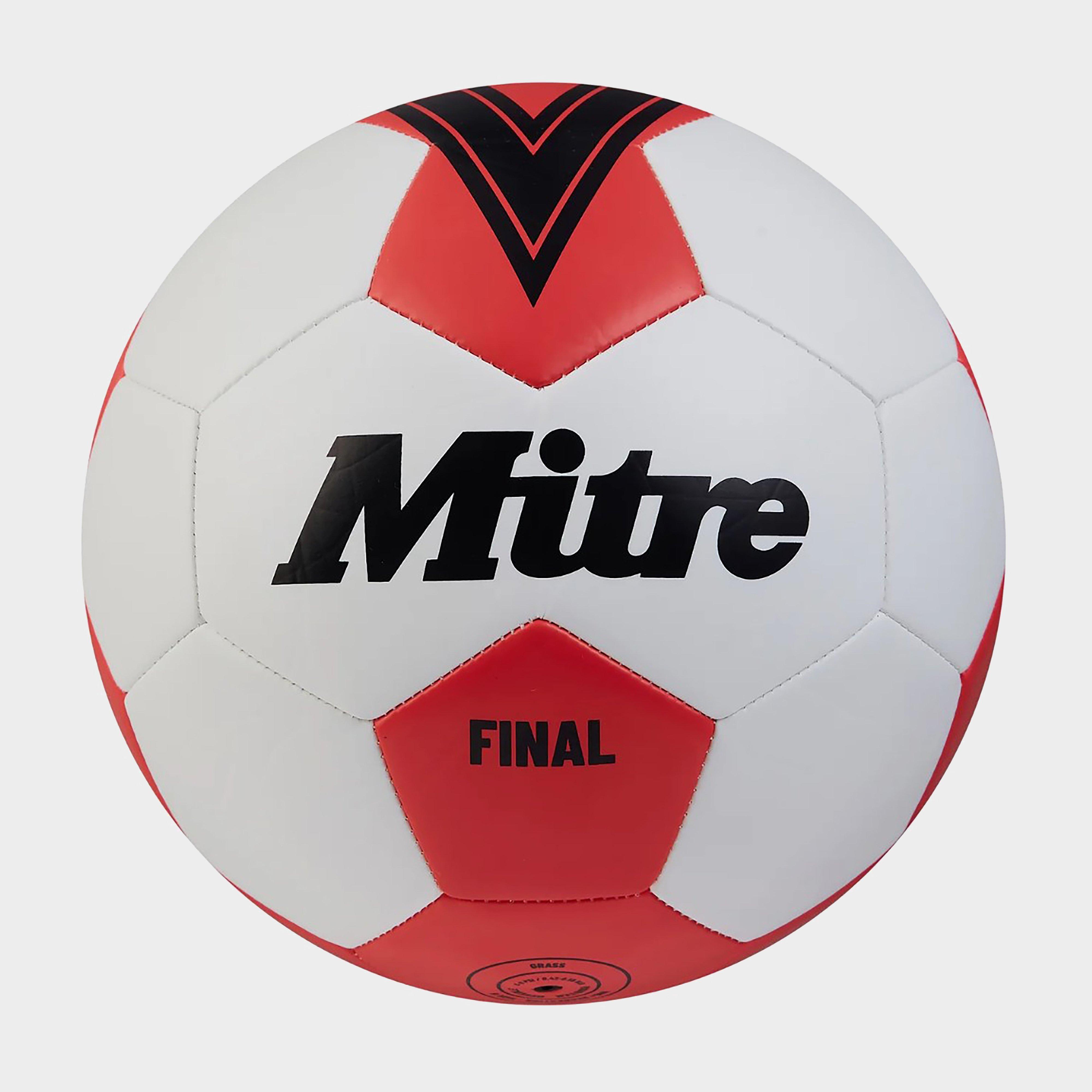 Image of Mitre Final Football - Red/White, Red/White