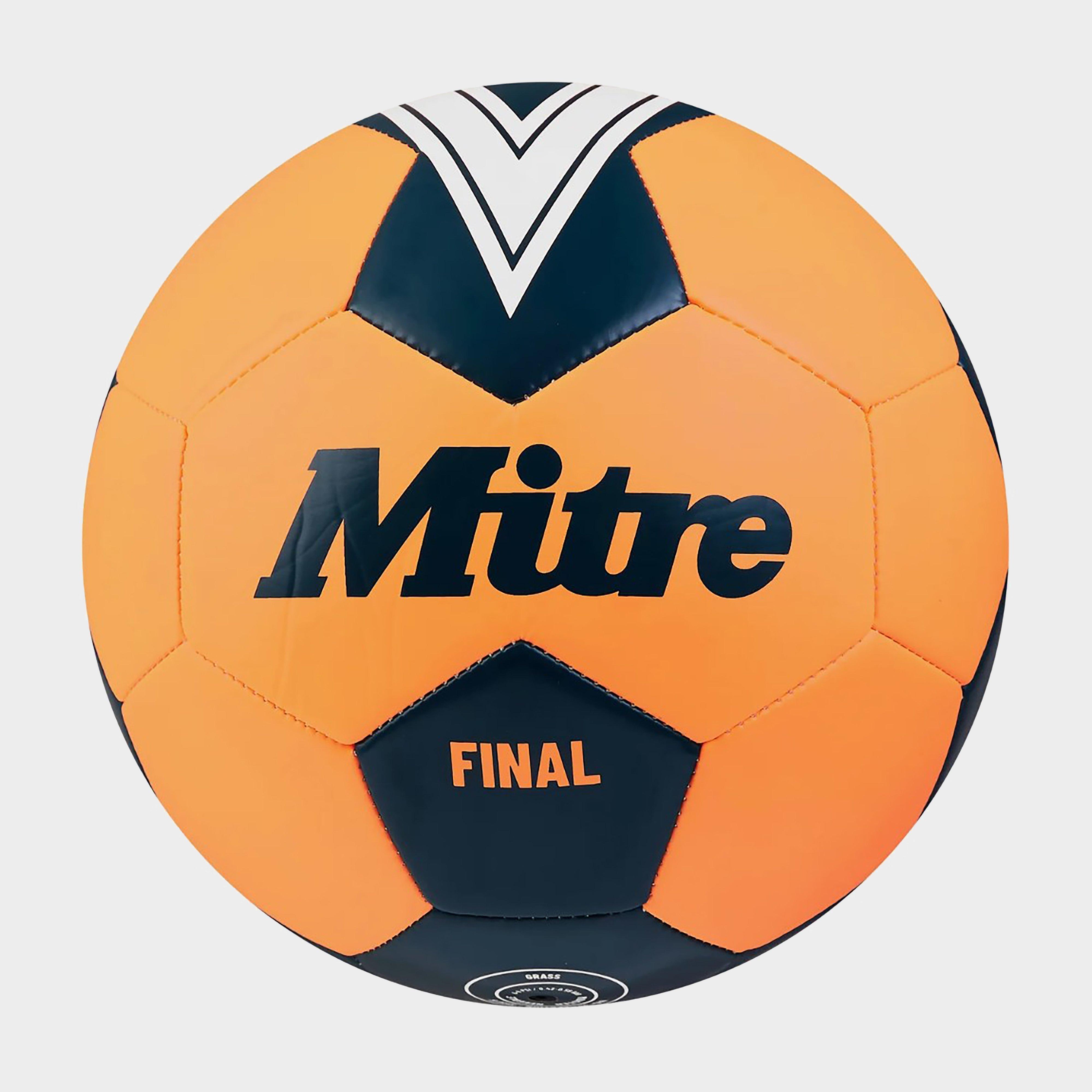 Image of Mitre Final Football - Orange/Black, Orange/Black