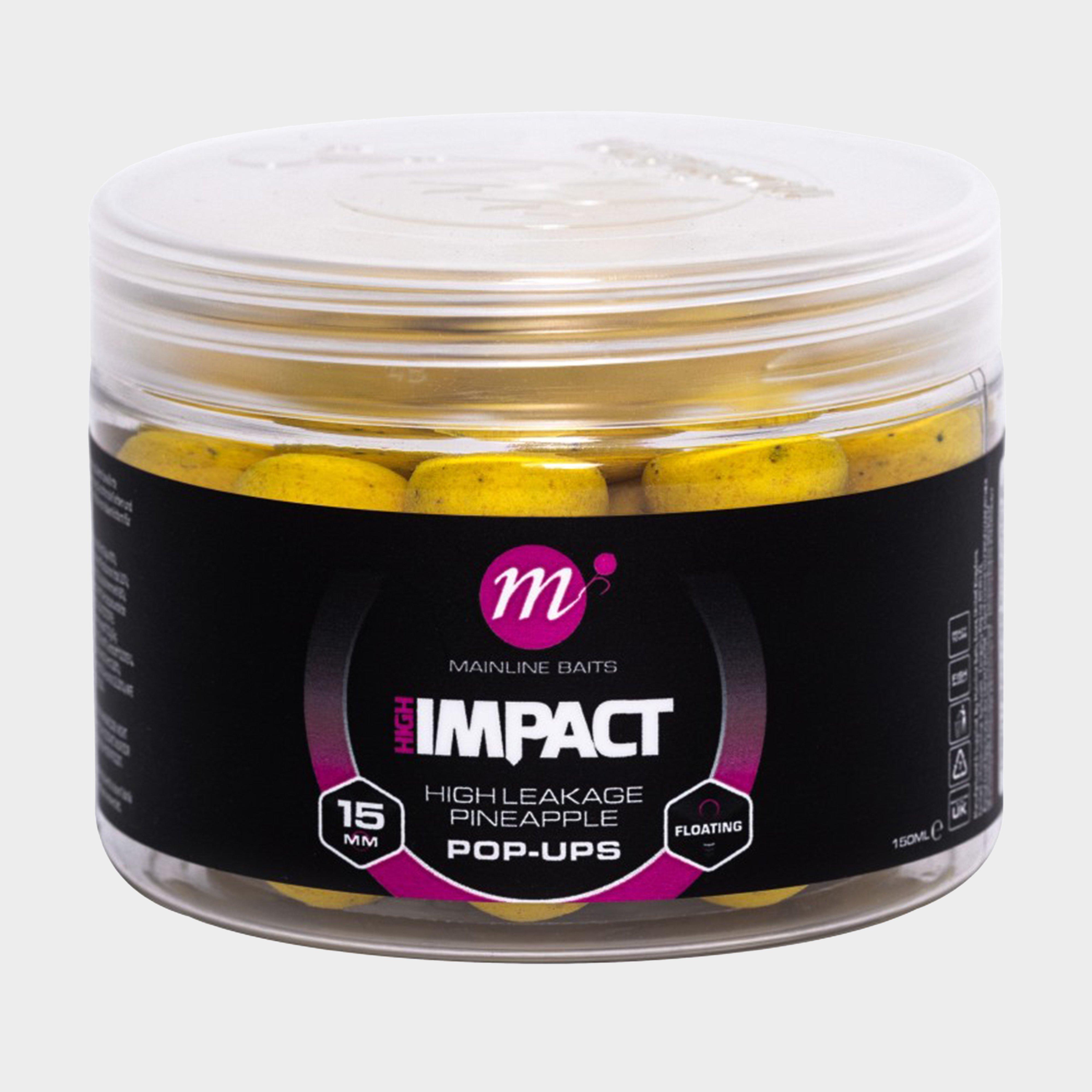 Image of Mainline Hi Impact High Leakage Pineapple Pop Ups 15Mm - Yellow, Yellow