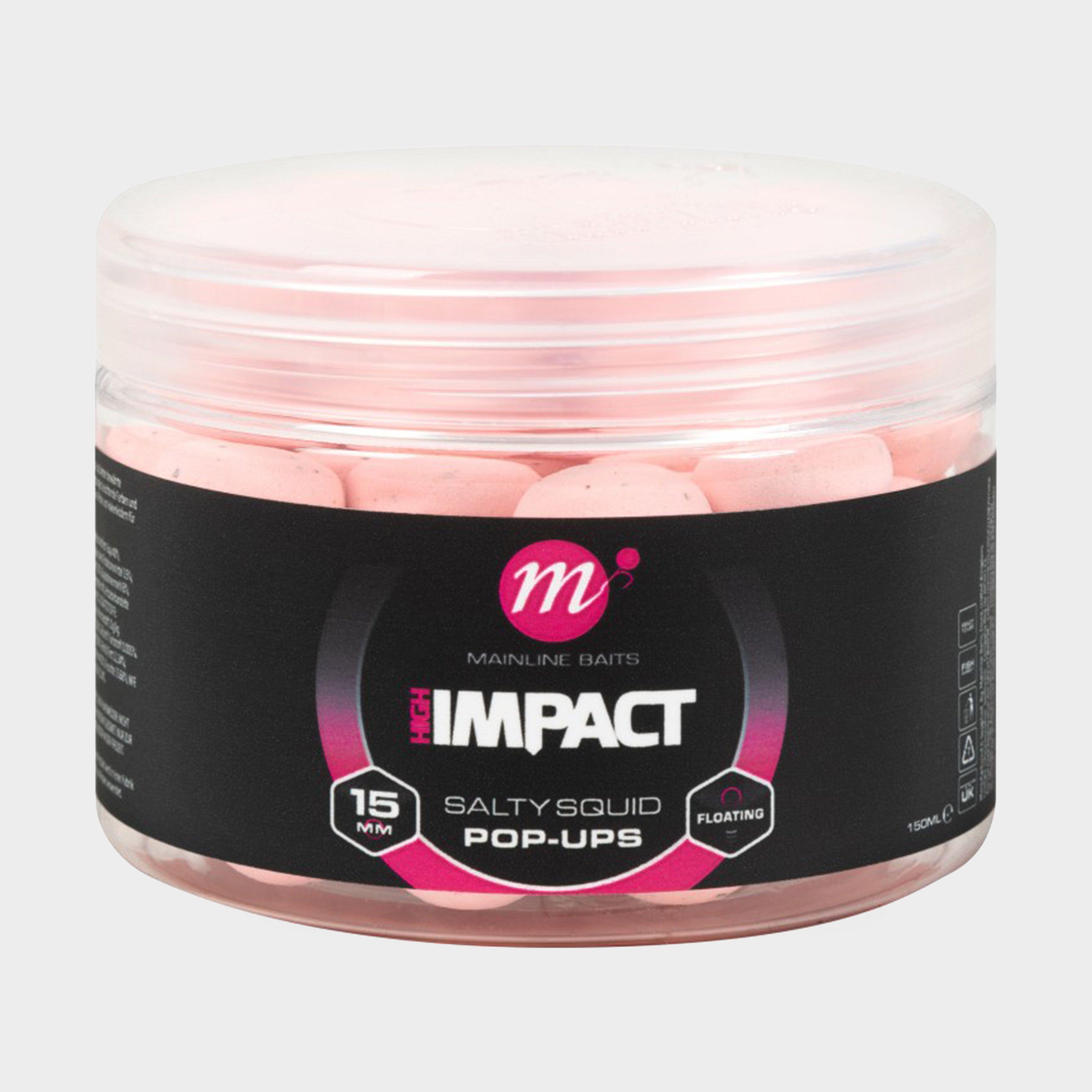 Image of Mainline Hi Impact Salty Squid Pop Ups 15Mm - Pink, Pink