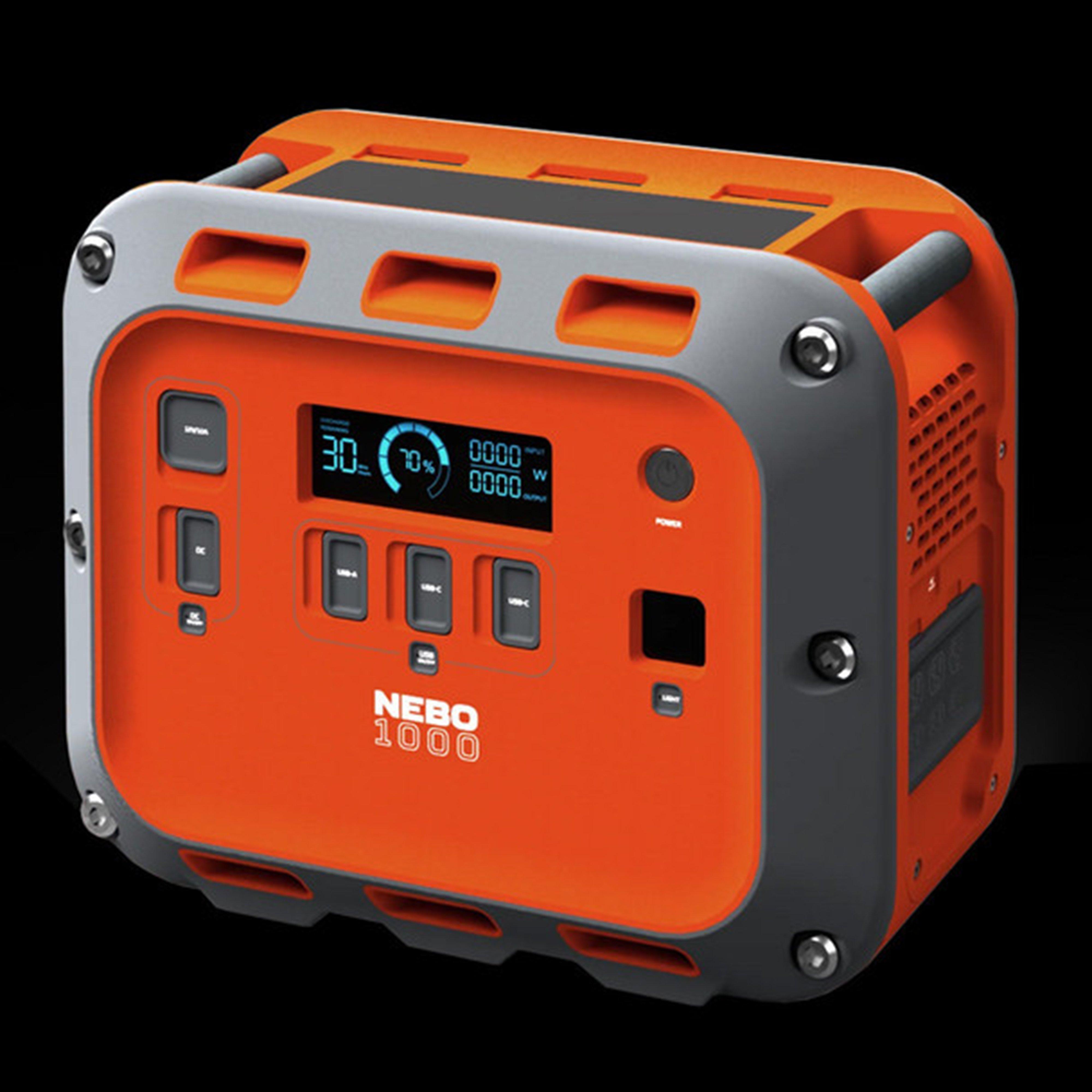 Image of Nebo Intrepid™ 1000 Portable Power Station - Orange, Orange