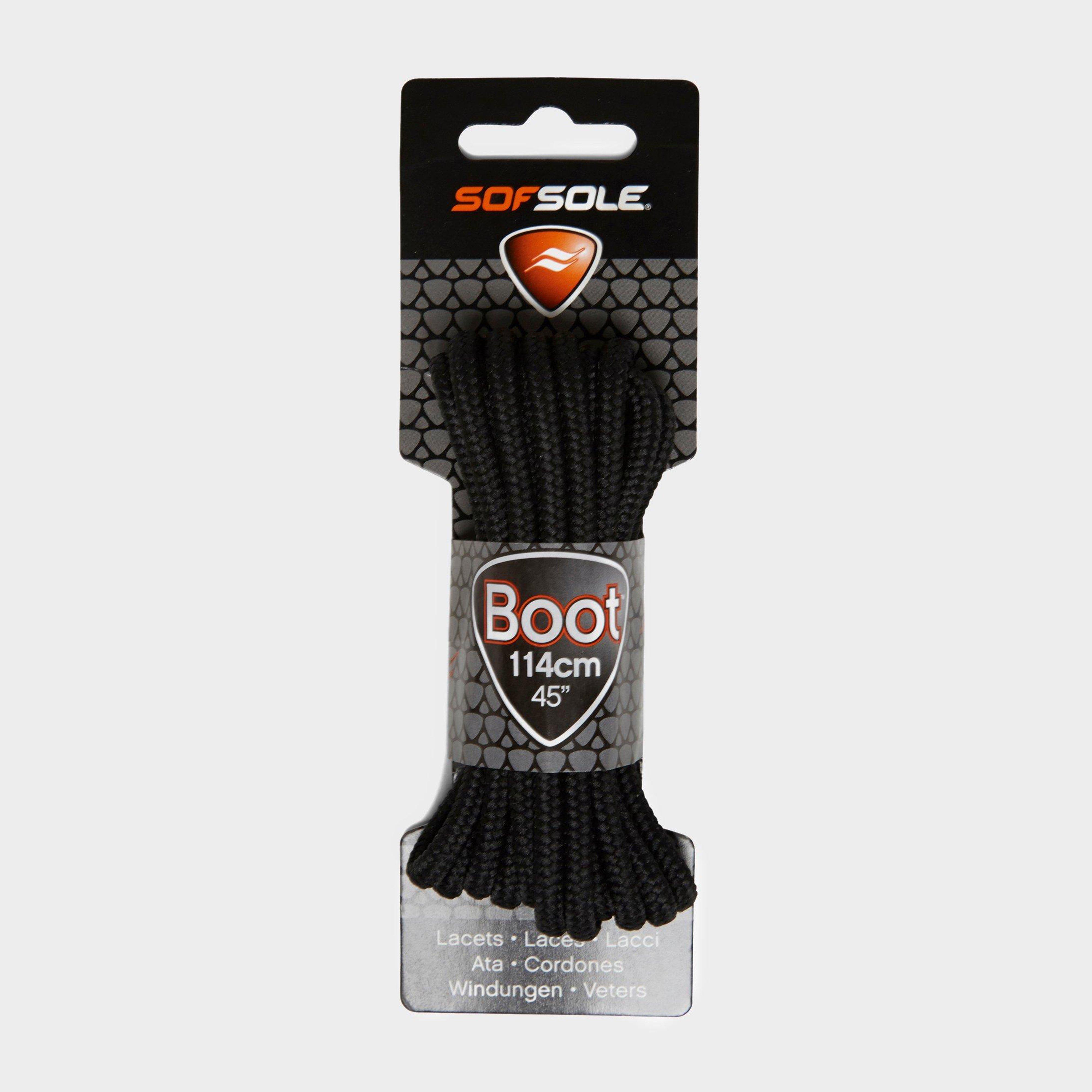 Image of Sof Sole Wax Boot Laces - 114cm, Black