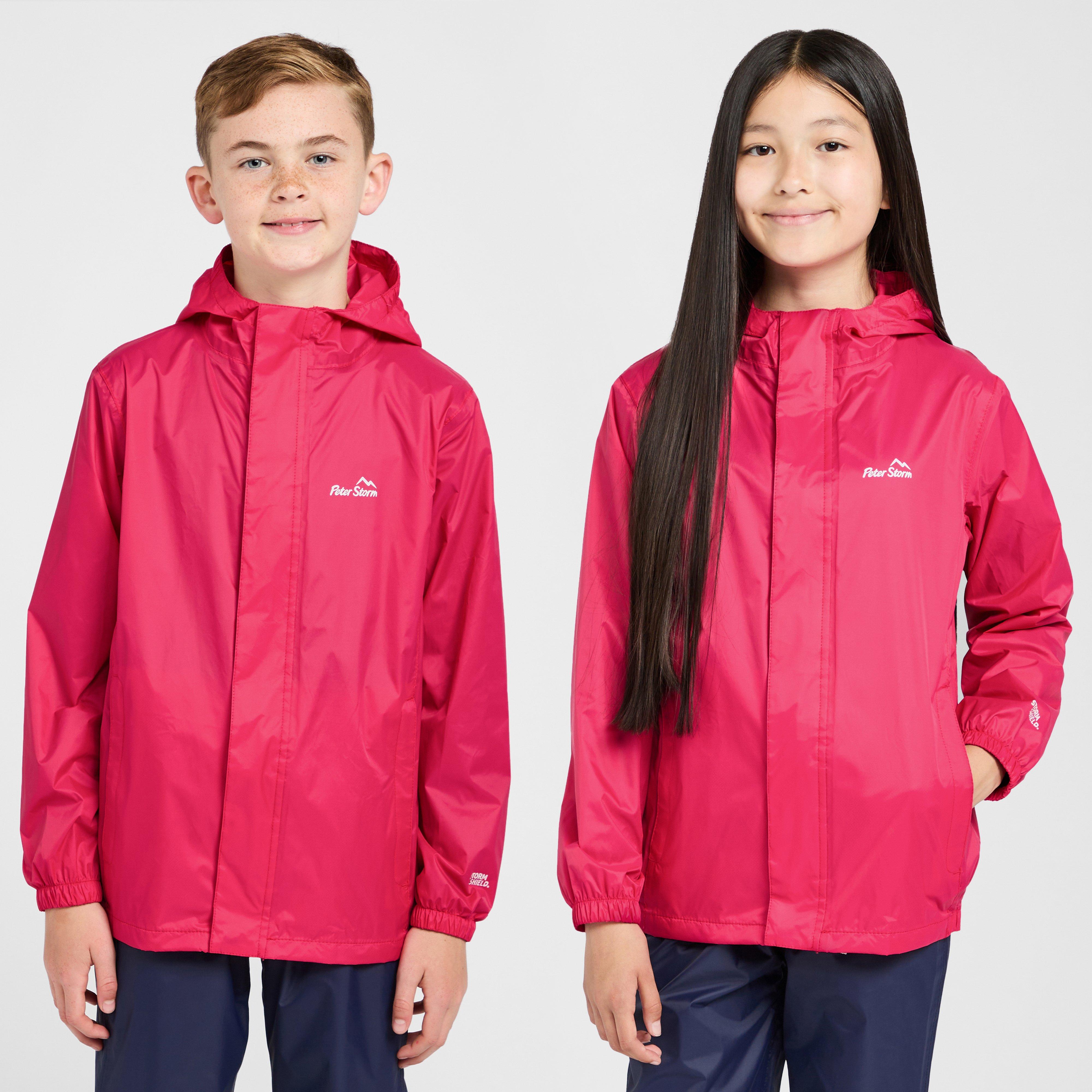 Image of Peter Storm Kids Packable Waterproof Jacket Pink, Pink