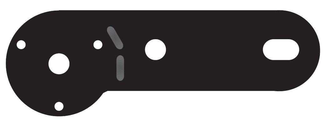 Image of Maypole Single Socket Mounting Plate, Black