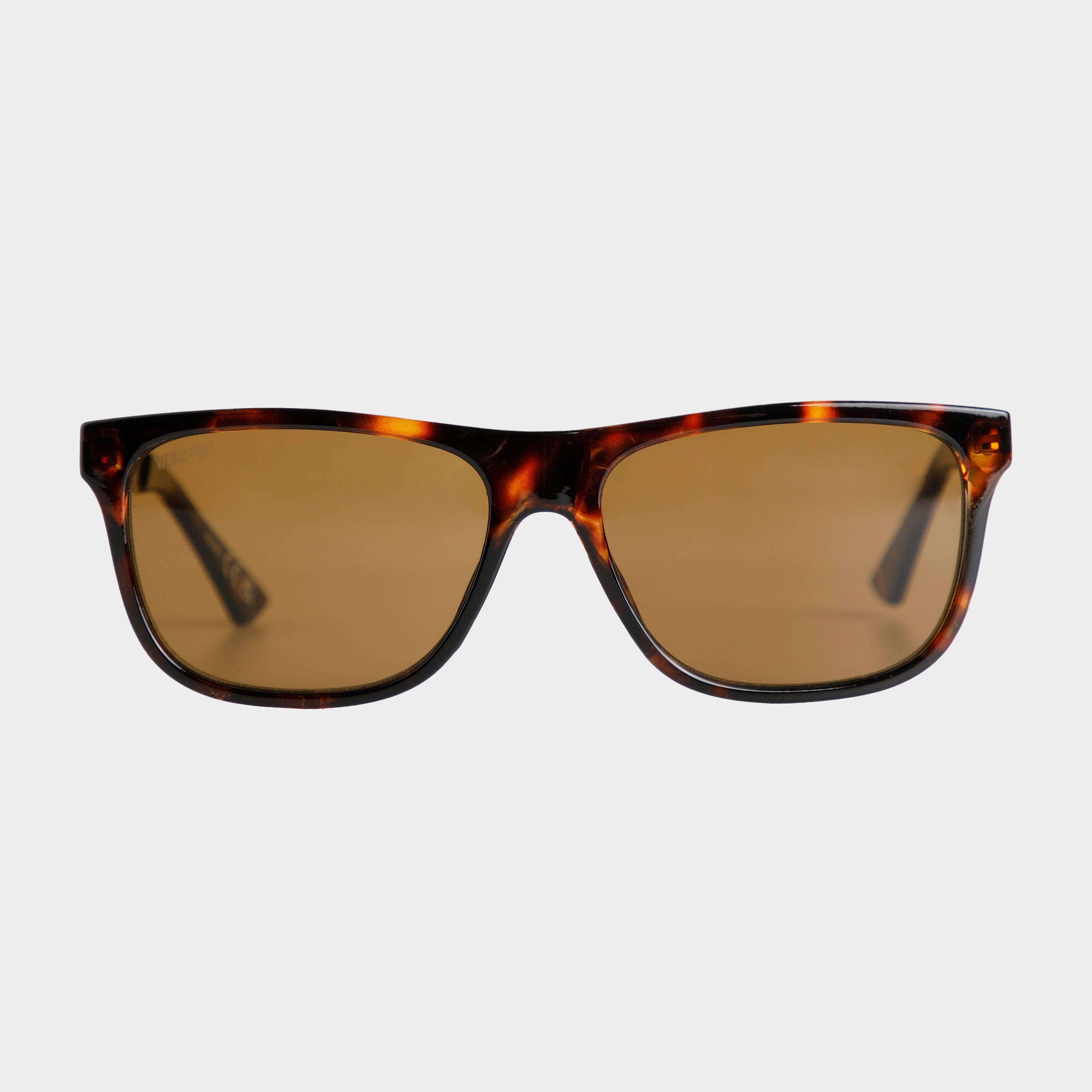 Image of Weird Fish Unisex Charlton Rectangular Sunglasses, Brown